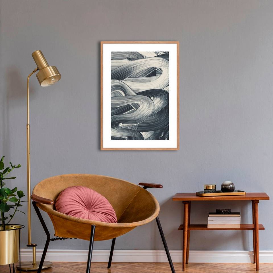 Malerifabrikken Poster Brushed 6, blå från Malerifabrikken, bild 2