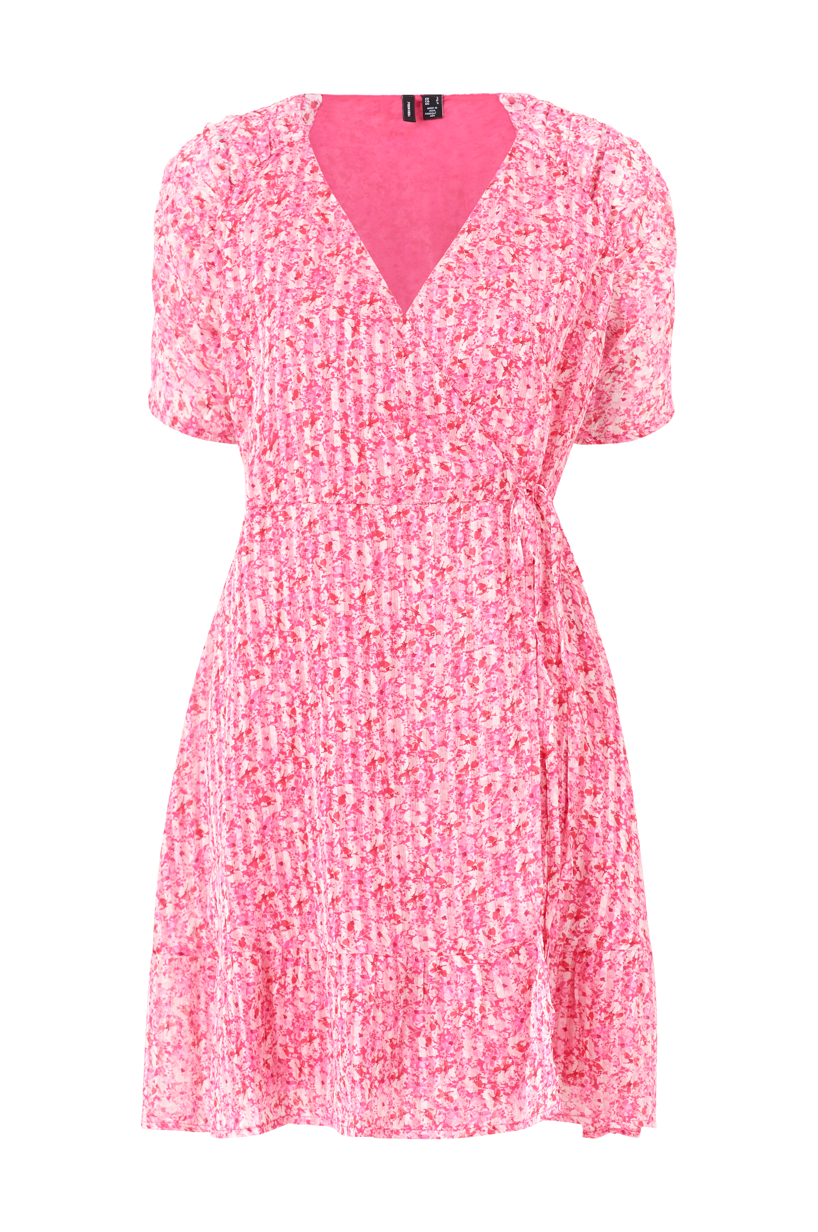 Vero Moda kjole vmHope S/S Wrap Dress - Rosa - kjoler |