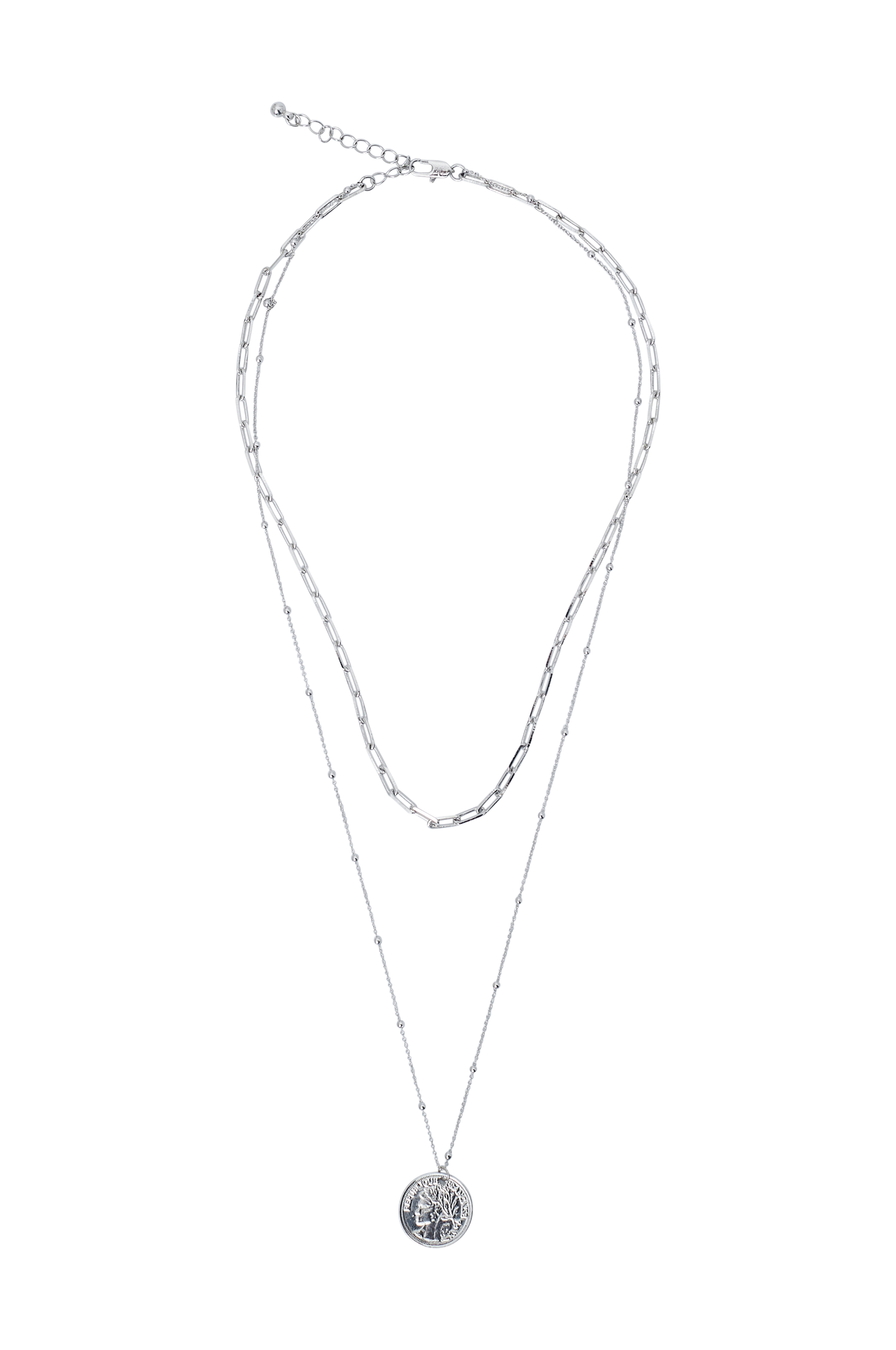 pieces - Halsband pcLamma Combi Necklace - Silver