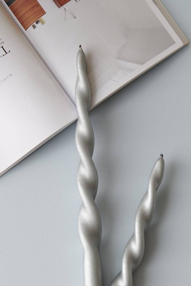 Skruvat platt ljus 2,2x29 cm, 2-pack