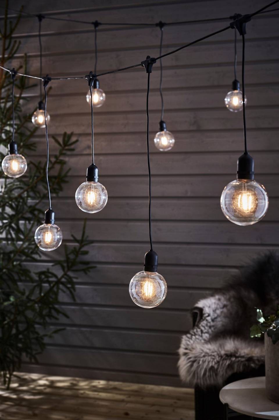 Markslöjd Garden 24 deco Ljusslinga 10L extra, svart från Markslöjd, bild 2