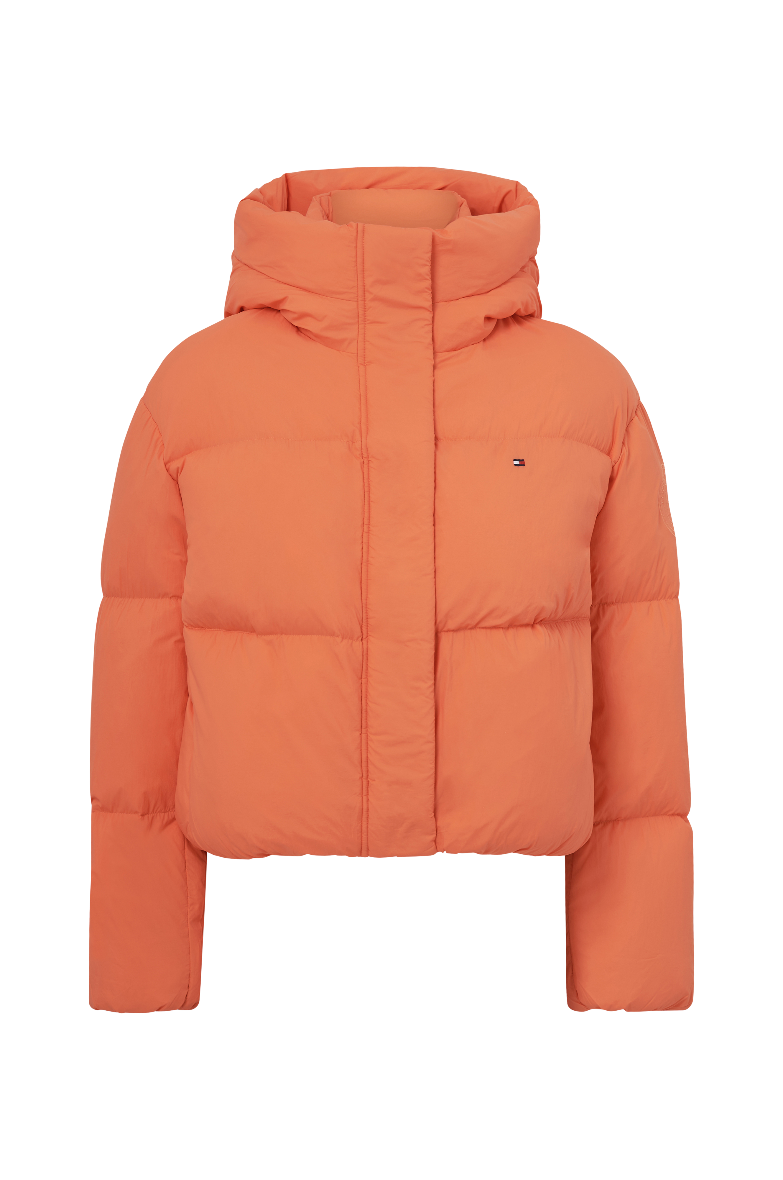 Tommy Hilfiger Dunjakke Nylon Down Puffer Jacket - Orange Dun- & dynejakker |