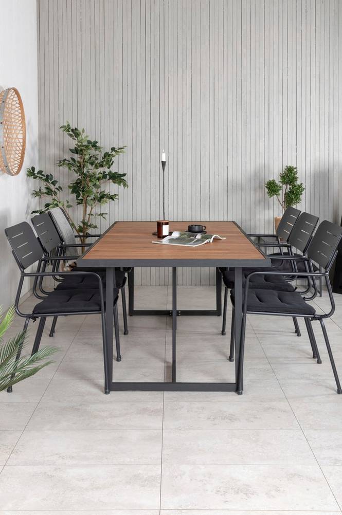 Spisegruppe Khung med 6 spisestoler Nicke