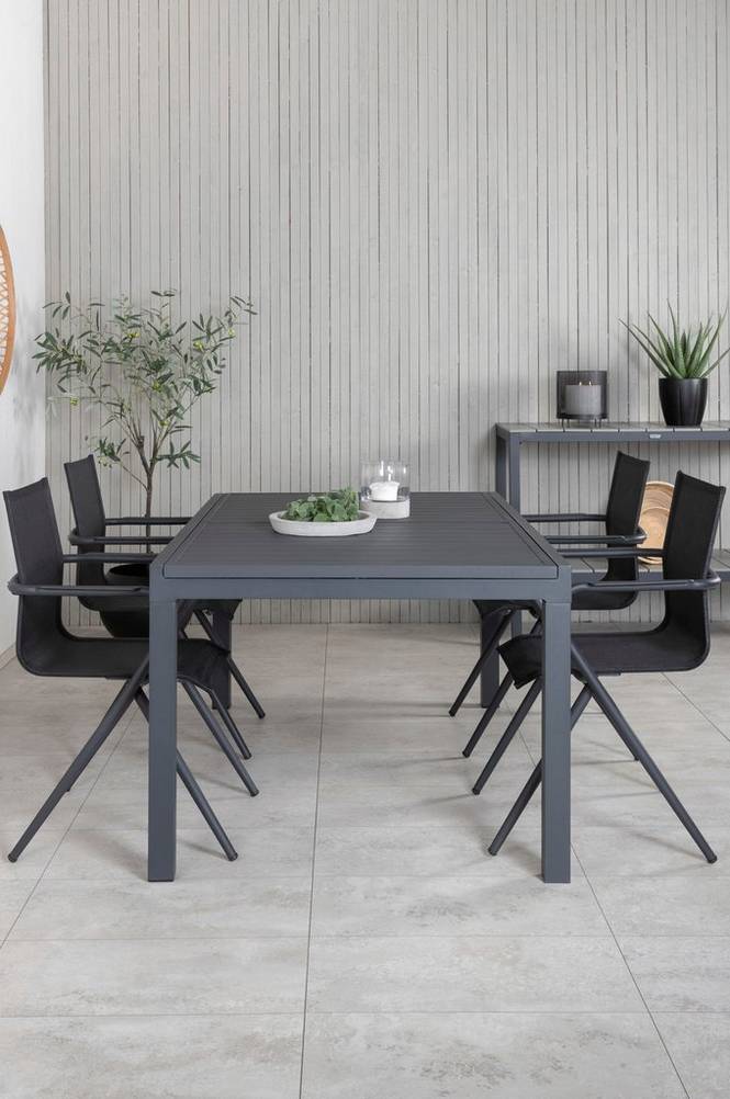 Matgrupp Marbella med 4st matstolar Alina