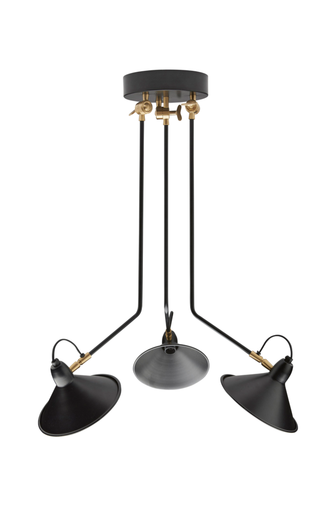 Taklampe Melbourne 3-armet