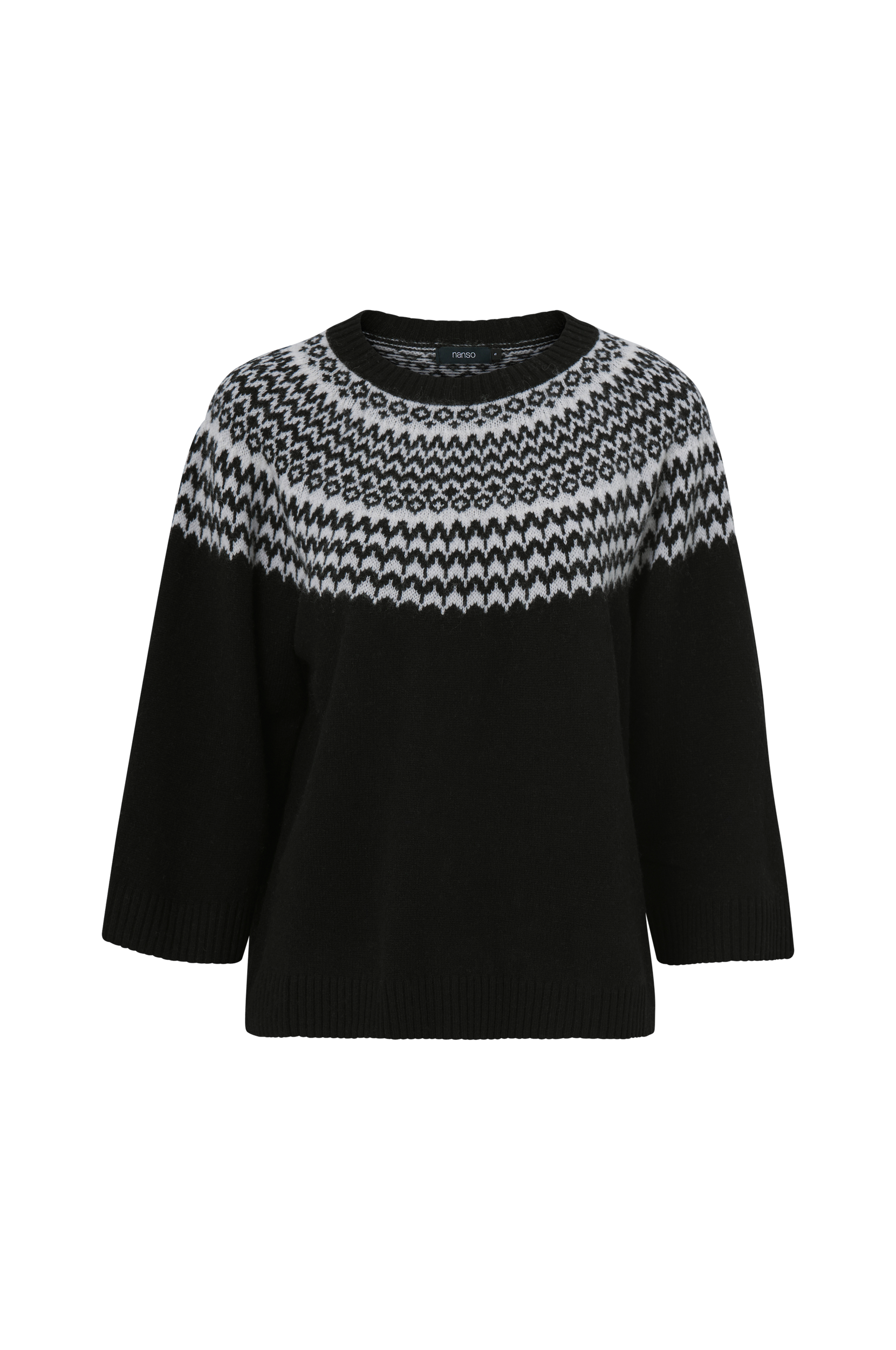 Nanso - Trøje Norra Knit Sweater - Sort - 36