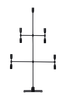 Lysestake Twice 91 cm Beh-ck black