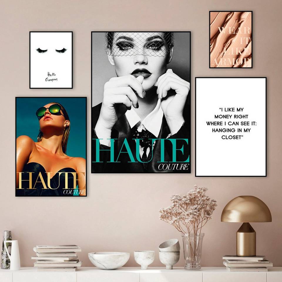 Malerifabrikken Poster Couture 8, grå från Malerifabrikken, bild 2