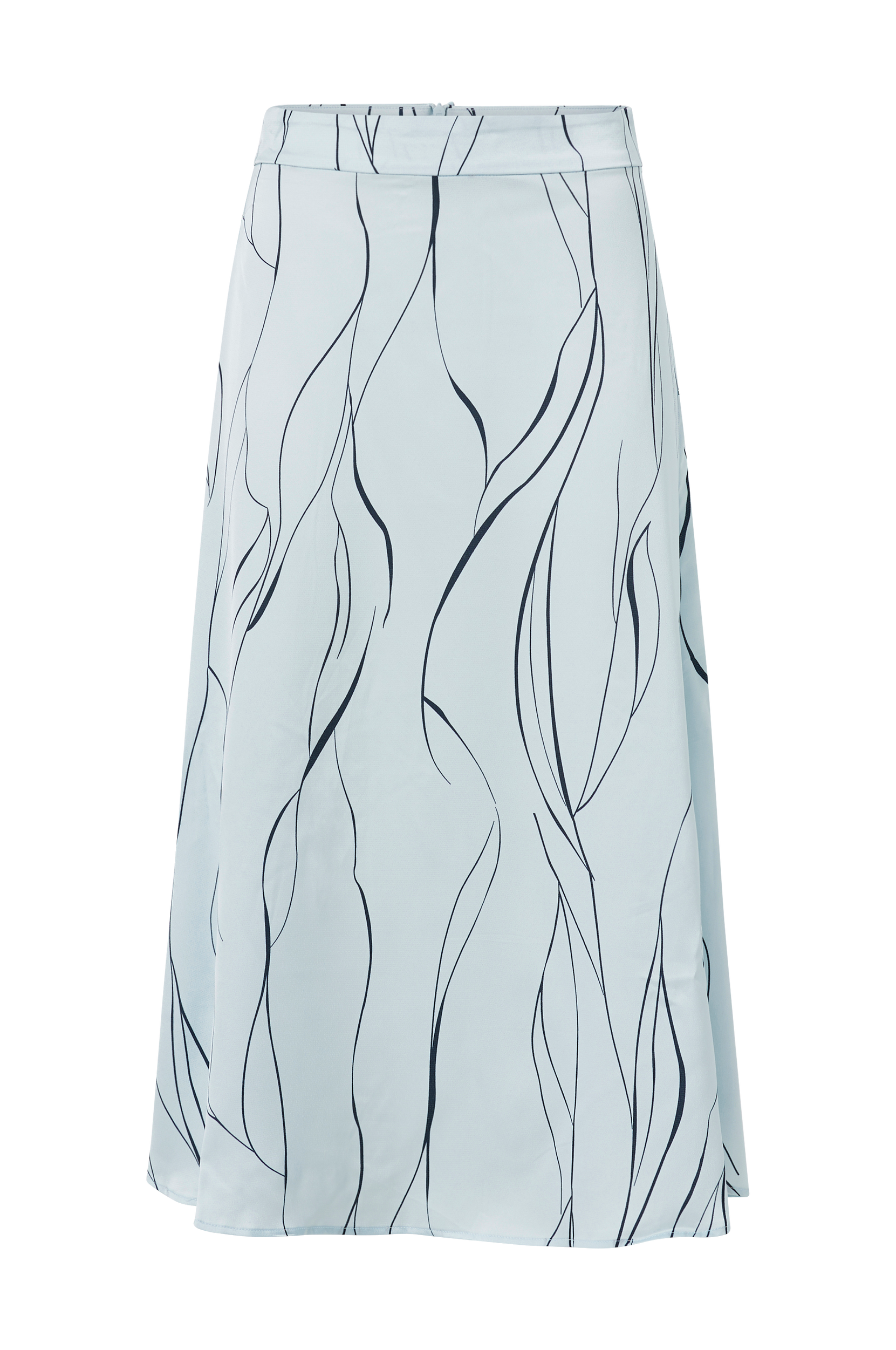 Object - Nederdel objAbigail Midi Skirt A Fair - Blå - 38