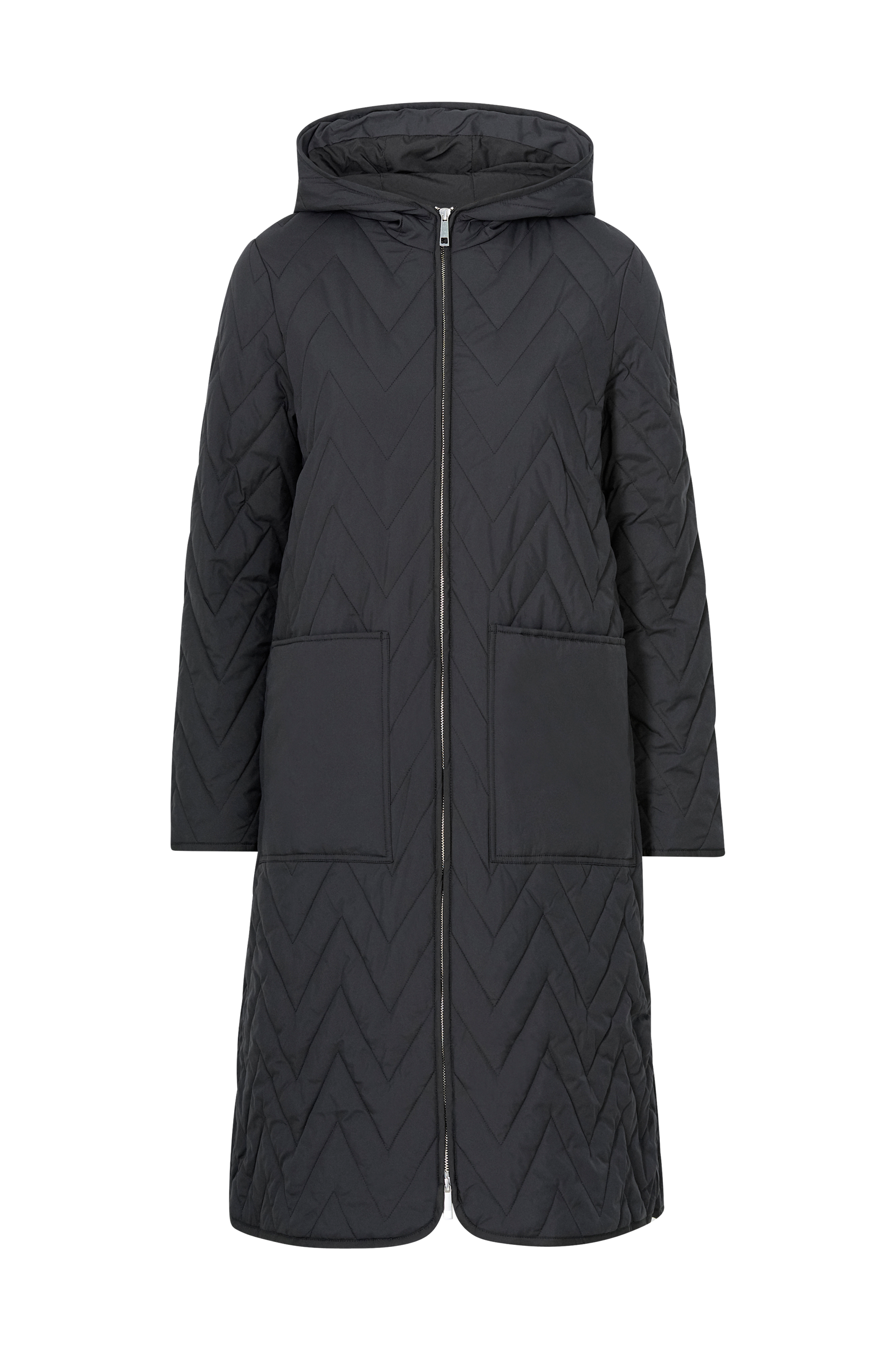 Selected FEMME - Frakke slfNora Quilted Coat B - Sort - 36
