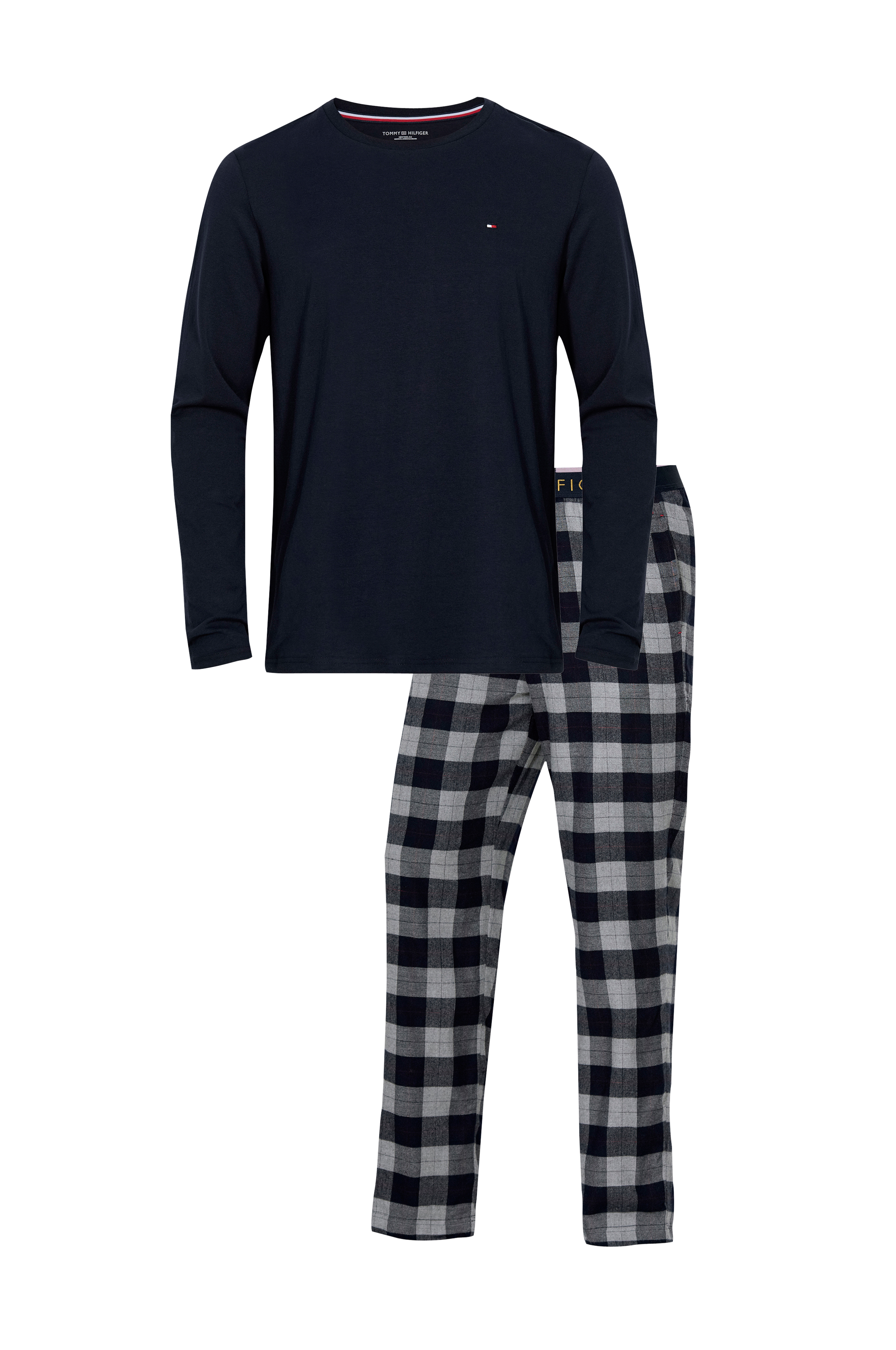 Tommy Hilfiger Pyjamas Pant Flannel - Blå - Pyjamas |