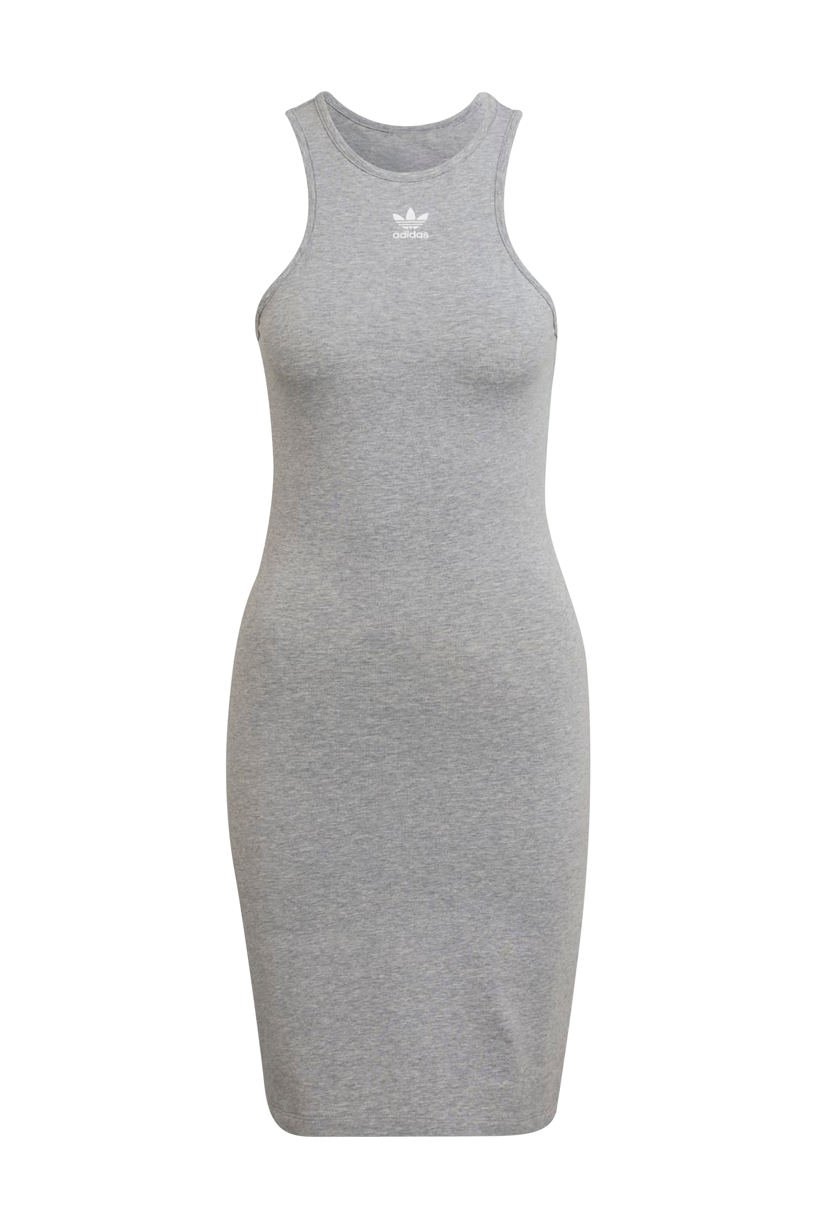 adidas Originals - Kjole Adicolor Essentials Rib Tank Dress - Grå - 44