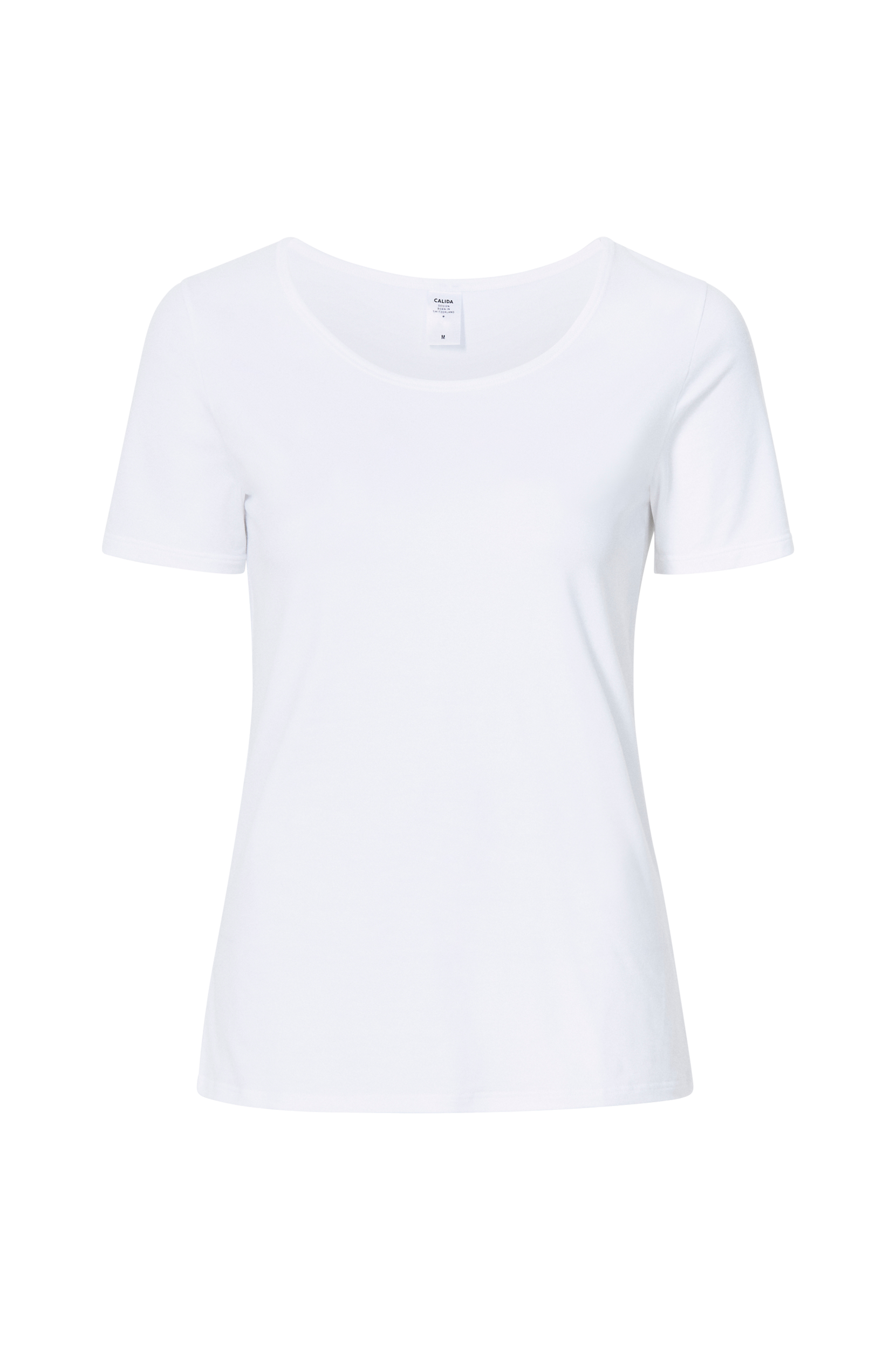 Calida - Top Natural Comfort T-shirt - Hvid - 44/46