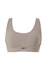 Reebok Performance - Sport-bh Studio Reebok Stripped Minimalist Bra - Grå
