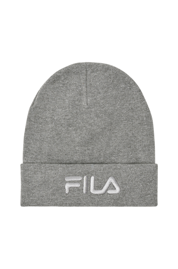 FILA - Hue Slochy Beanie With Tonal Logo - Grå - ONE SIZE