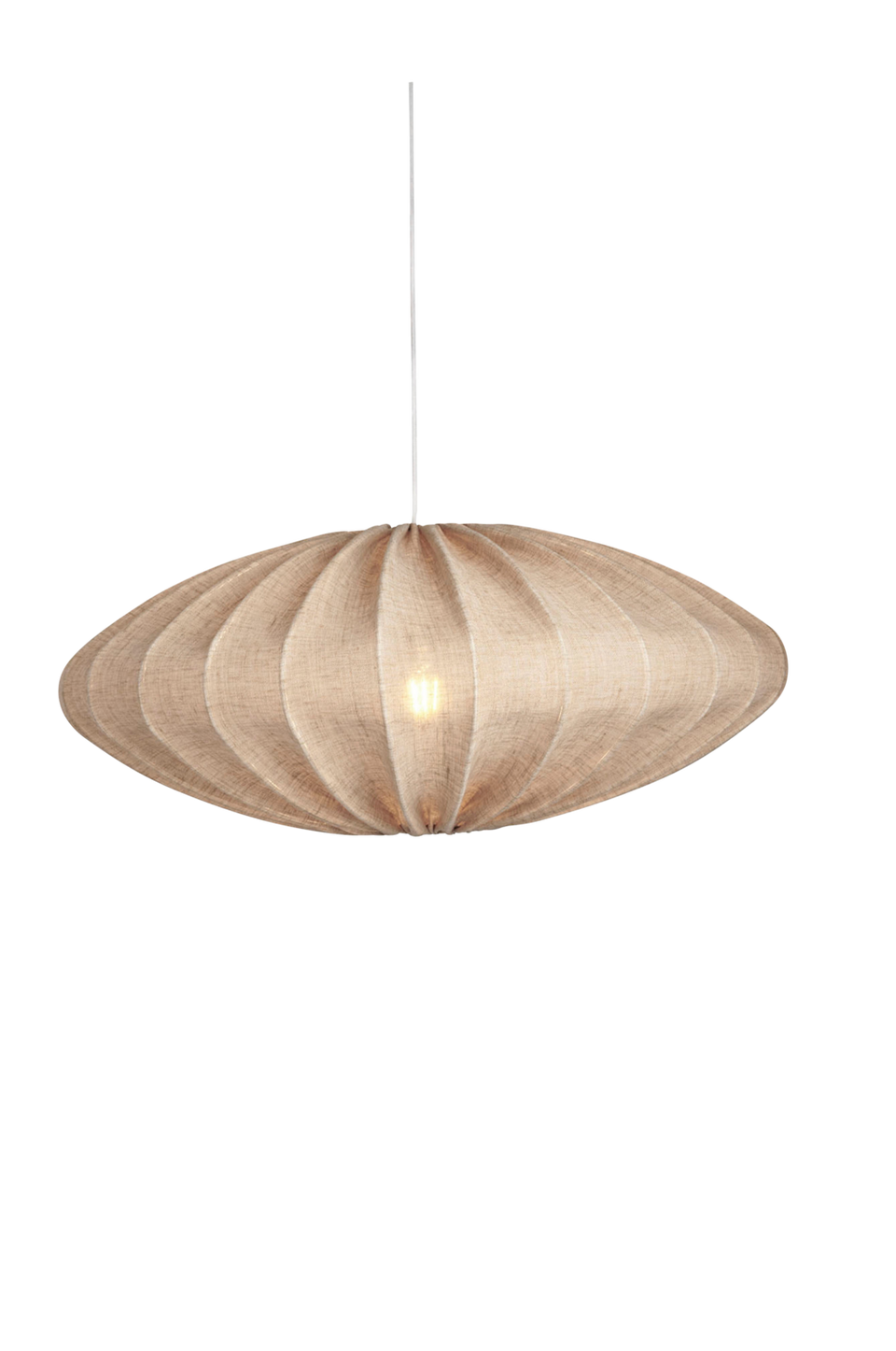watt & VEKE Taklampskärm Ellipse 65 linne, natur från watt & VEKE, bild 2