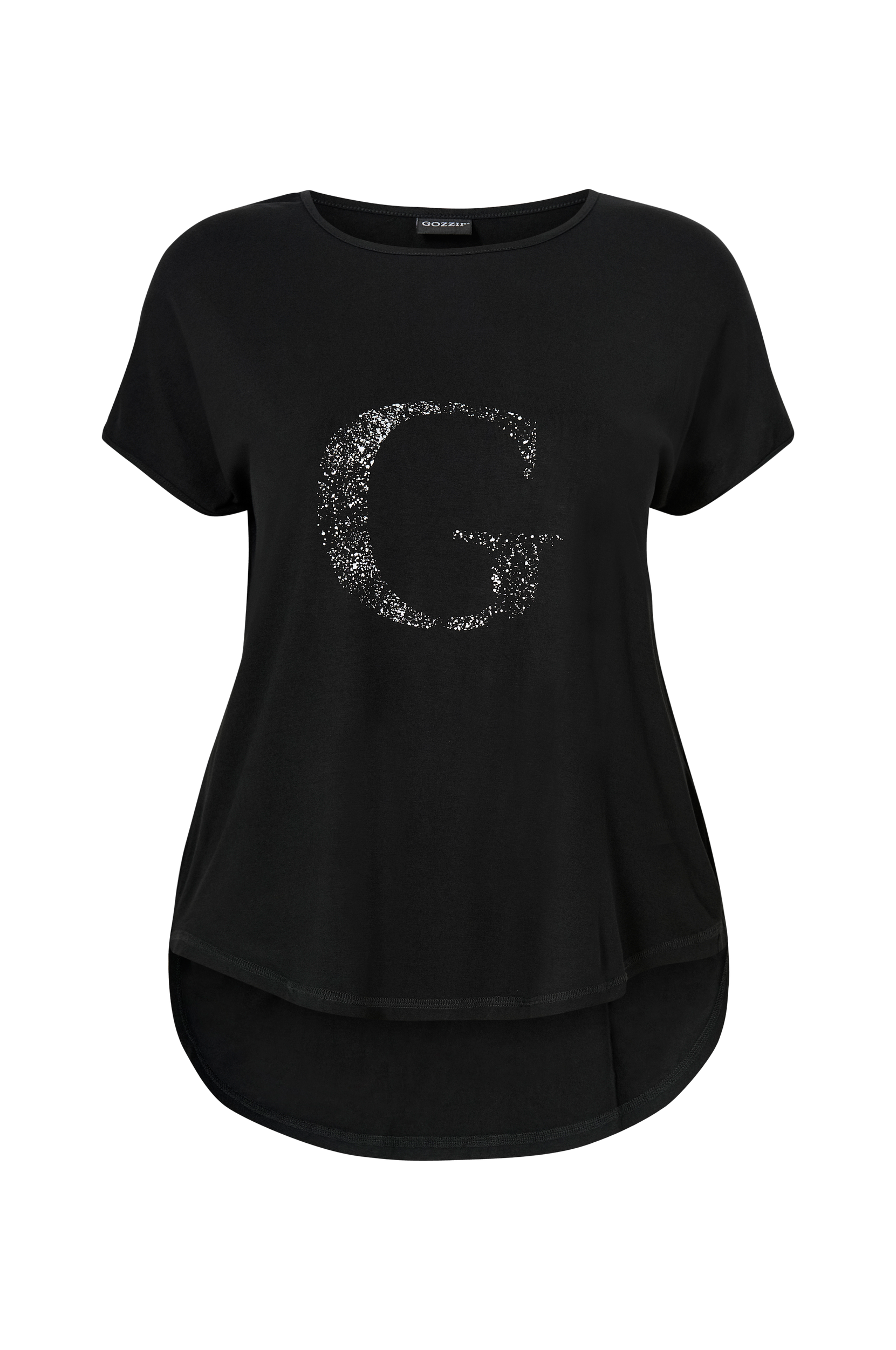 Gozzip - Topp Gitte T-shirt With Print - Silver