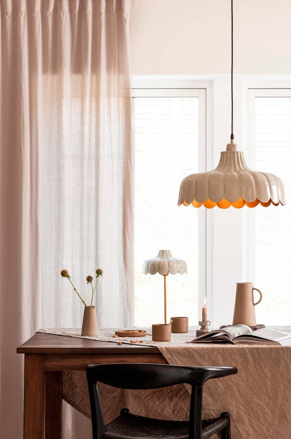PR Home Taklampa Wells 43 cm, beige från PR Home, bild 2