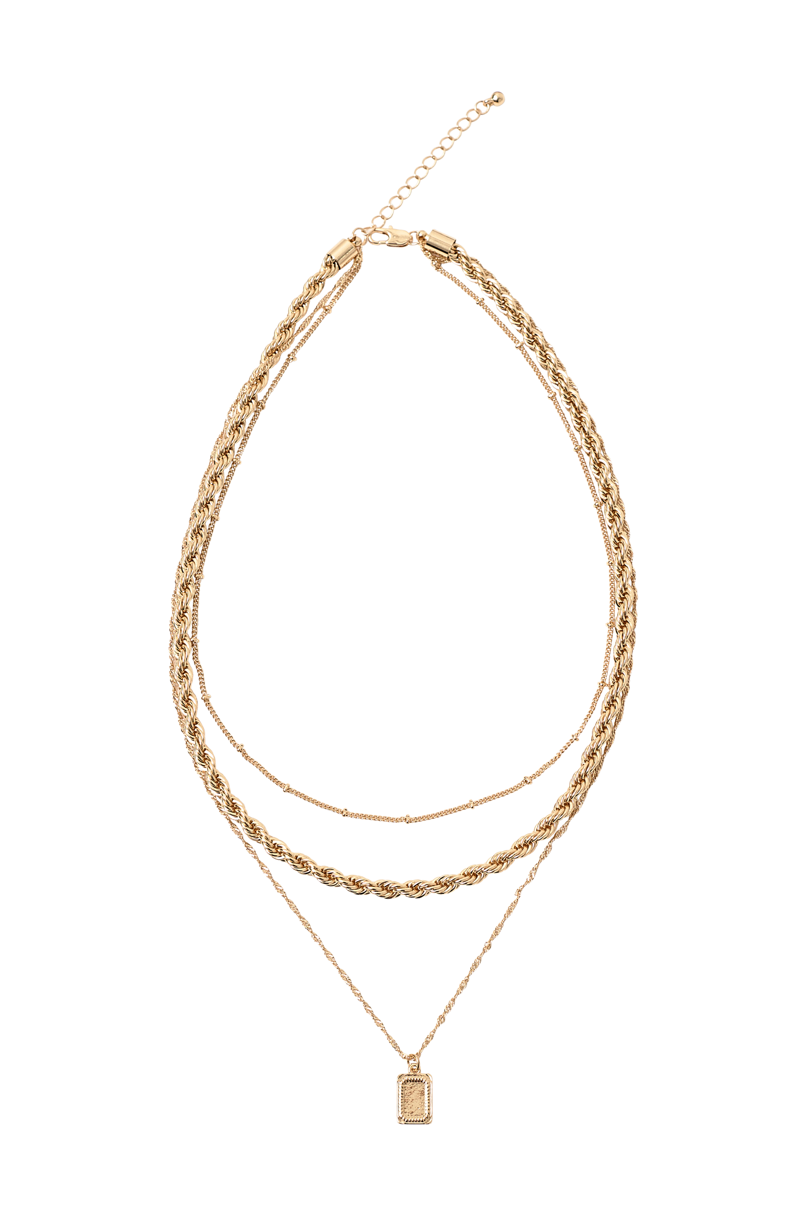 pieces - Halsband pcDella Combi Necklace - Guld