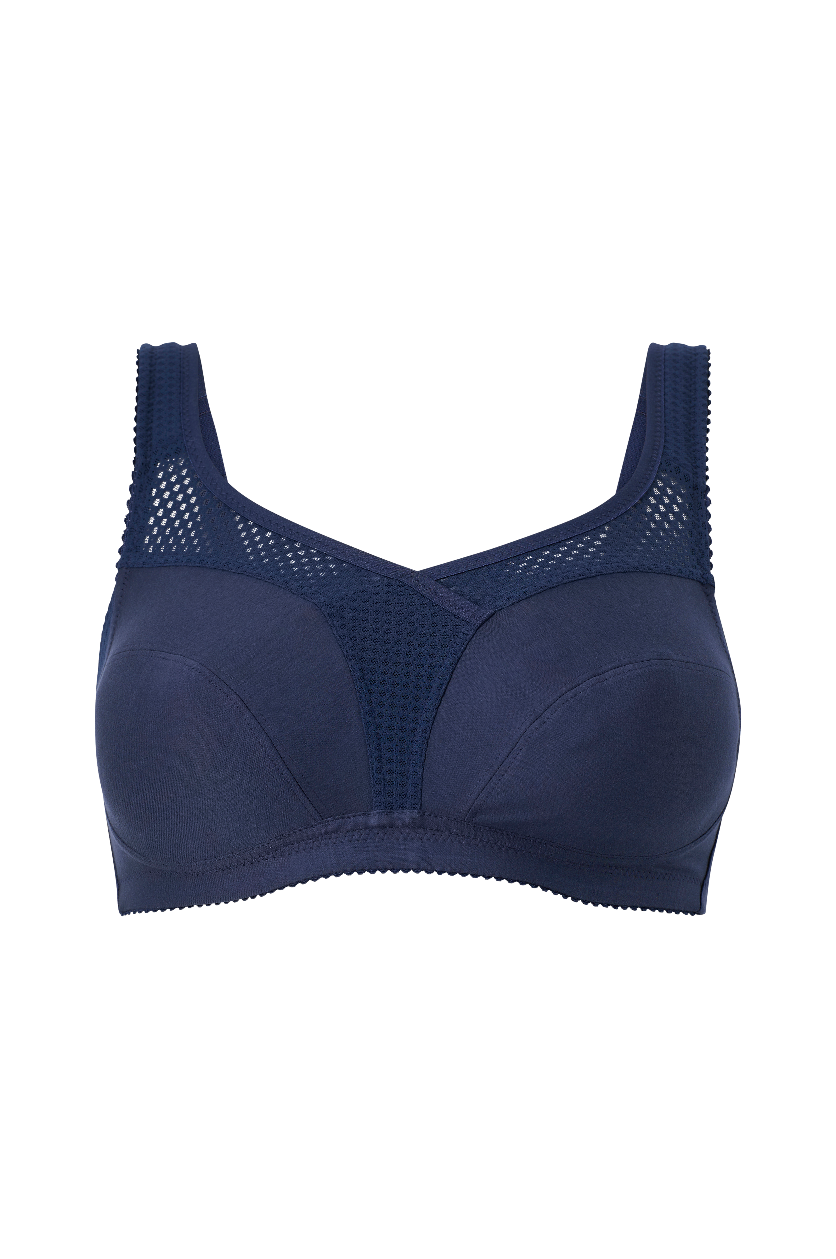 Sa cotton bloom bra in cotton mix dark blue Miss Mary Of Sweden