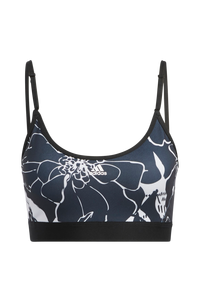 adidas Sport Performance - Sport-bh Light-support Flower Print Bra - Grå - L/A-C