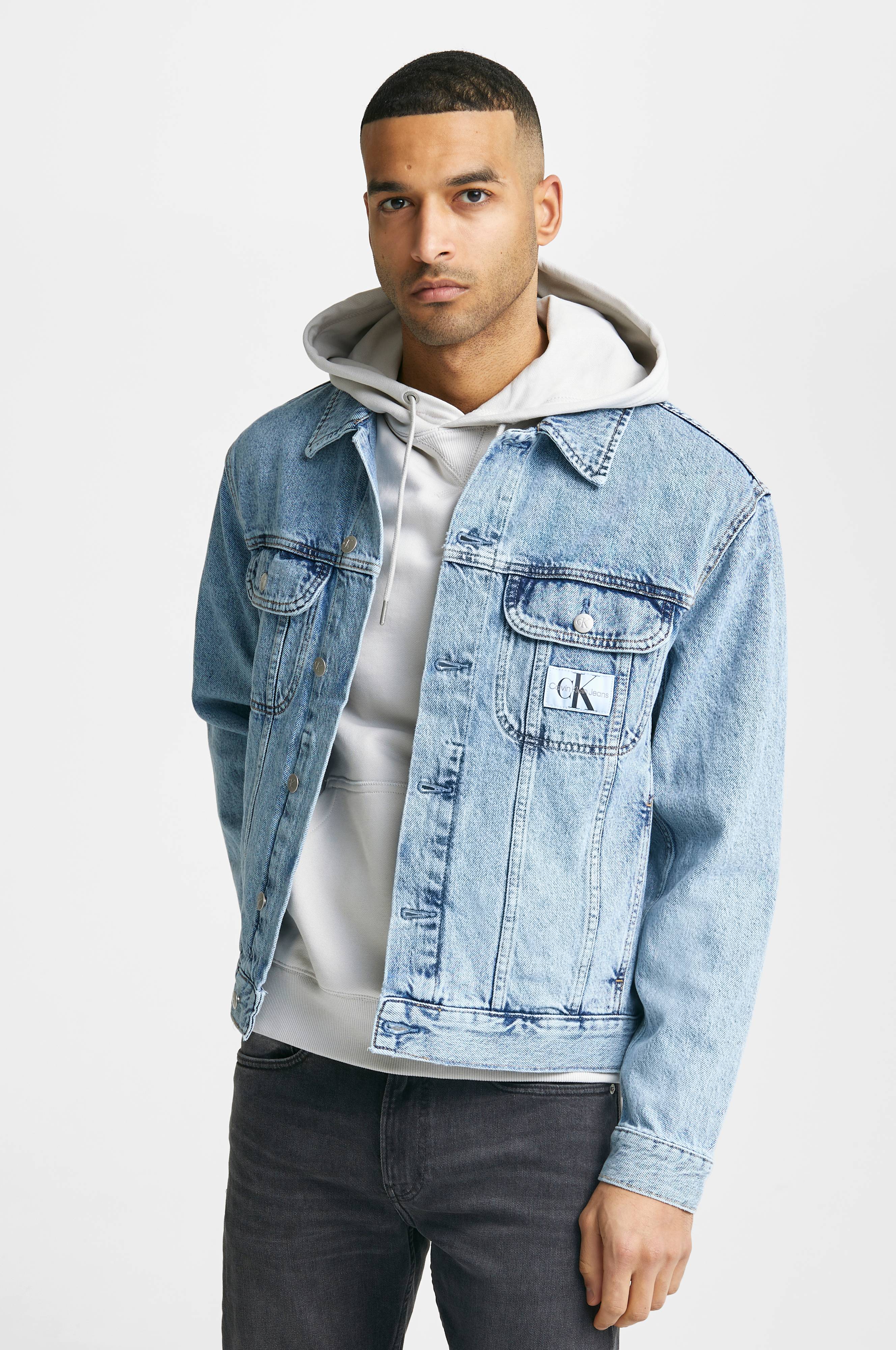 Messing hensigt knus Calvin Klein Jeans Denimjakke Regular 90s Denim Jacket - Blå - Denimjakker  | Ellos.dk