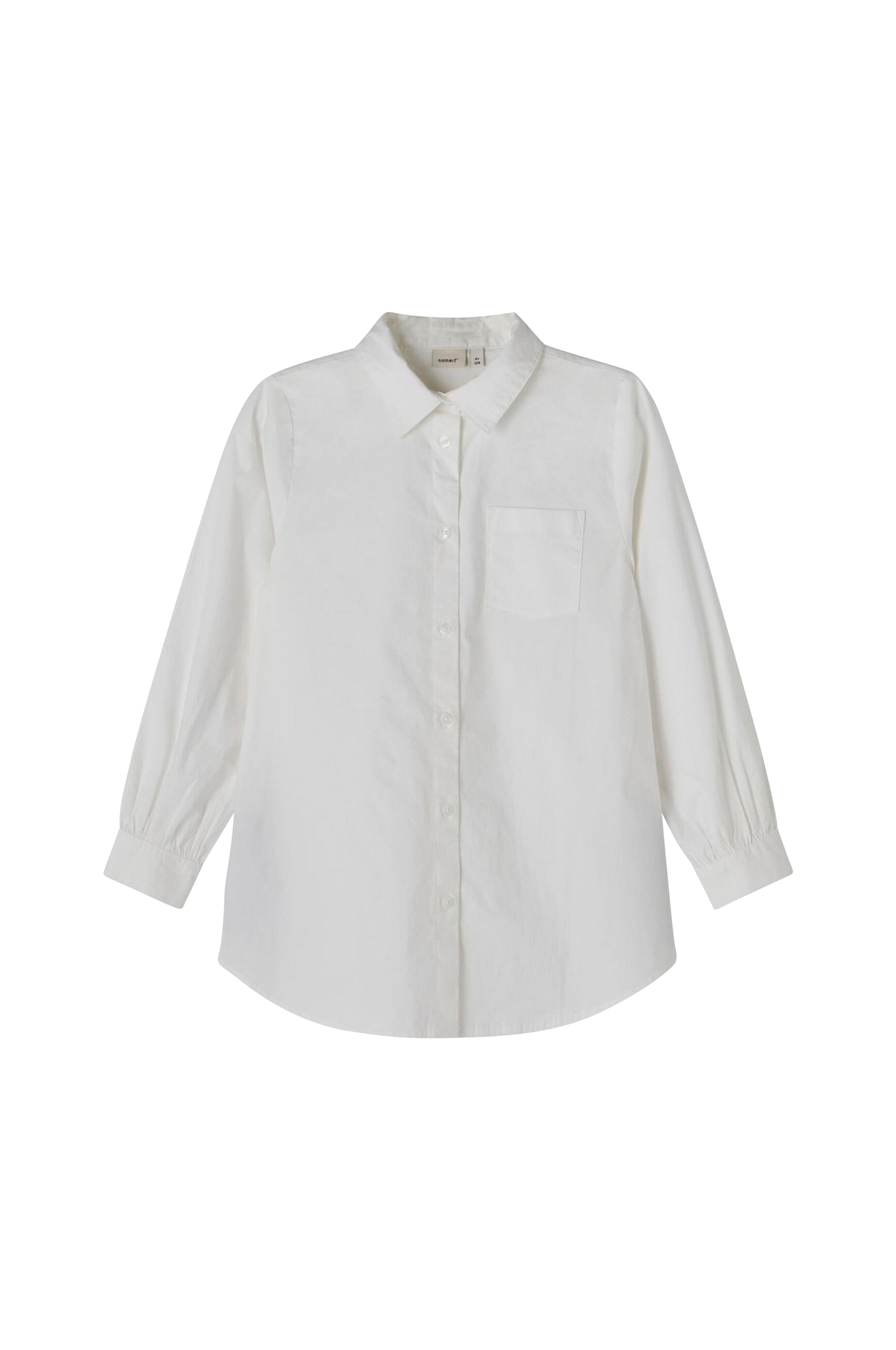 Name it - Lang skjorte nkfBefred LS Long Shirt - Hvid - 146/152