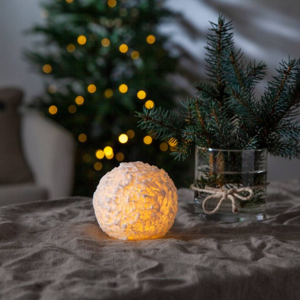 Star Trading Blockljus Snowball LED, vit från Star Trading, bild 2