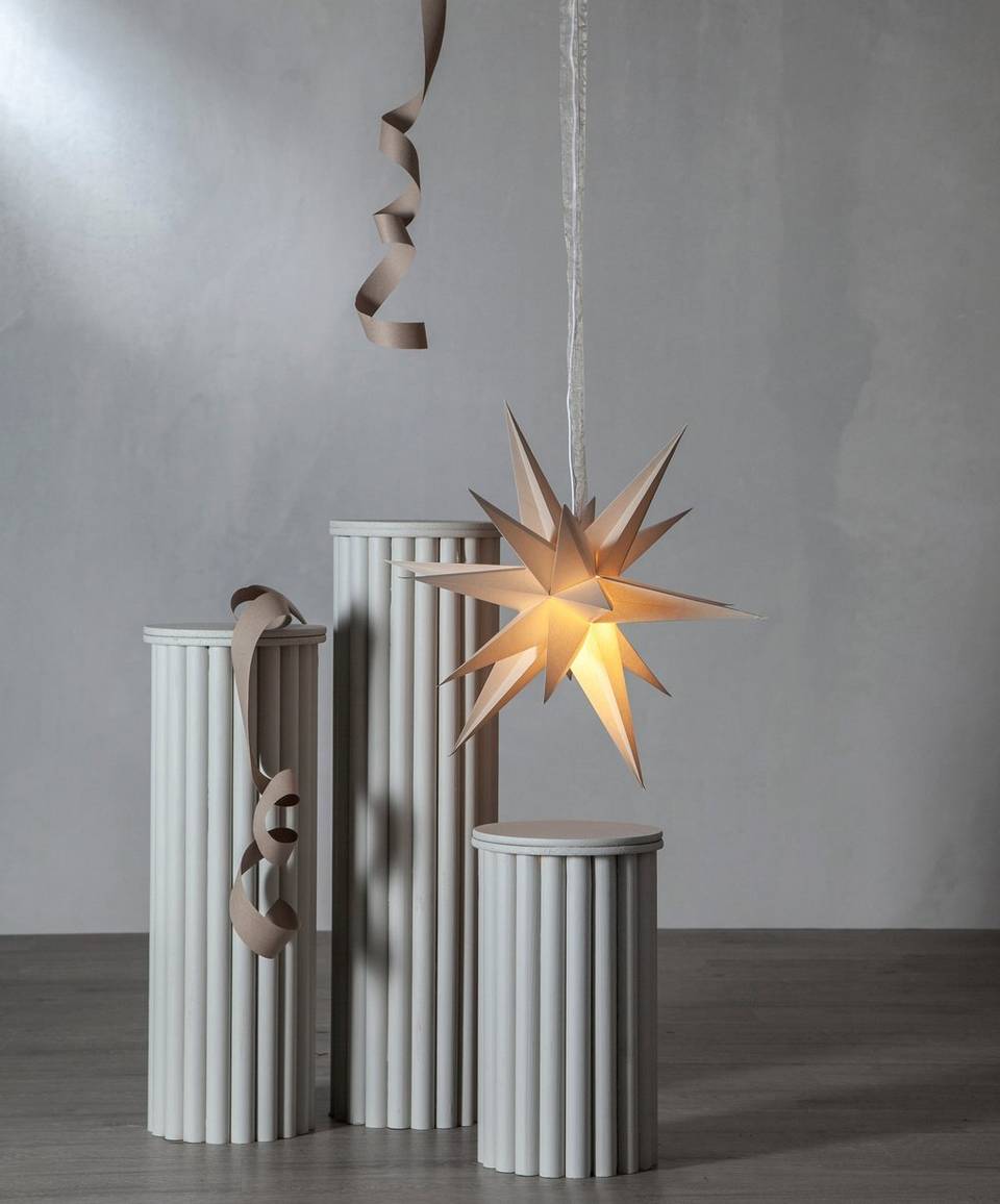 Star Trading Pappersstjarna December, beige från Star Trading, bild 2