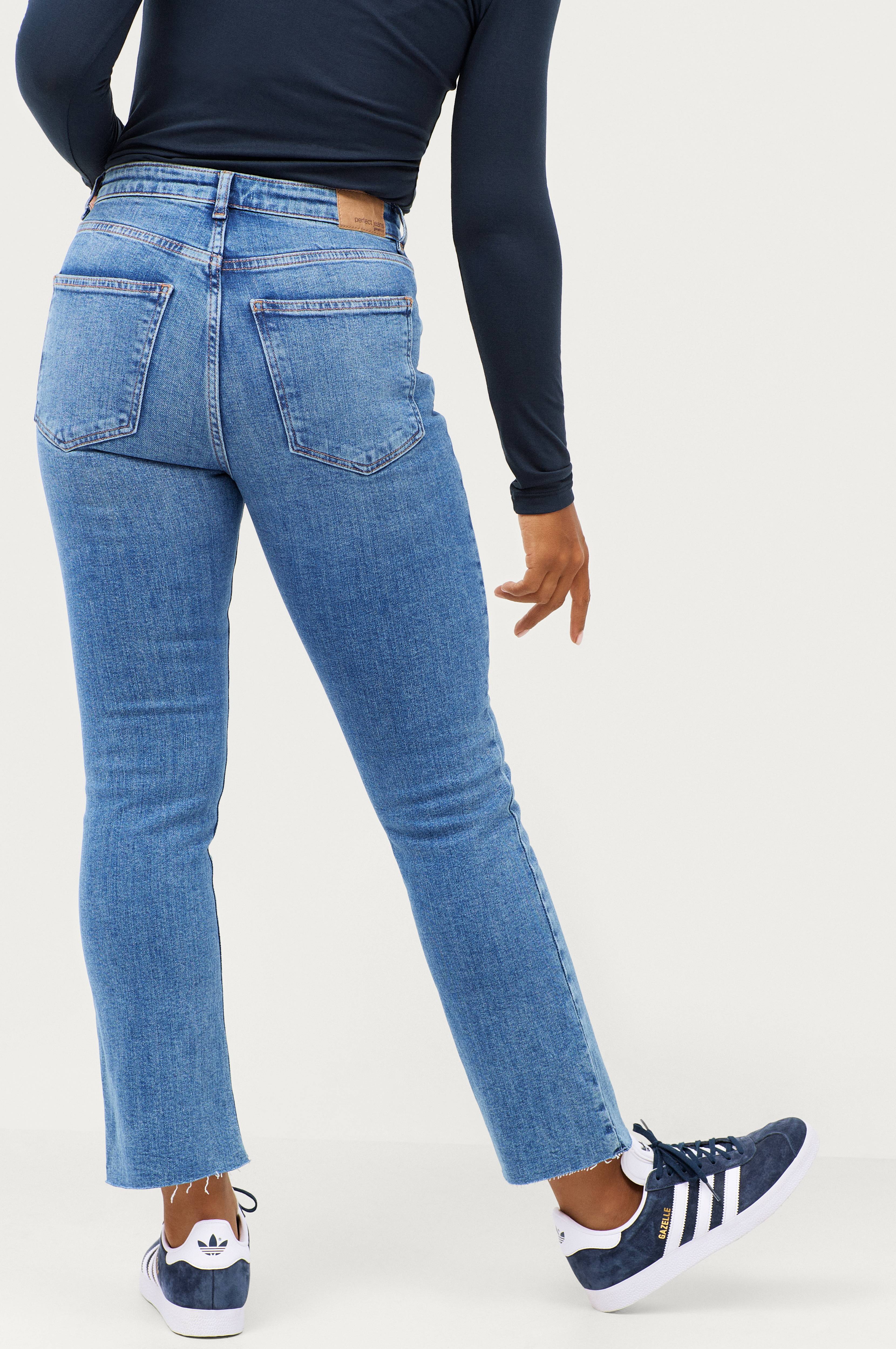 Gina Tricot Jeans Ylva Kick Flare Jeans Blå Wide