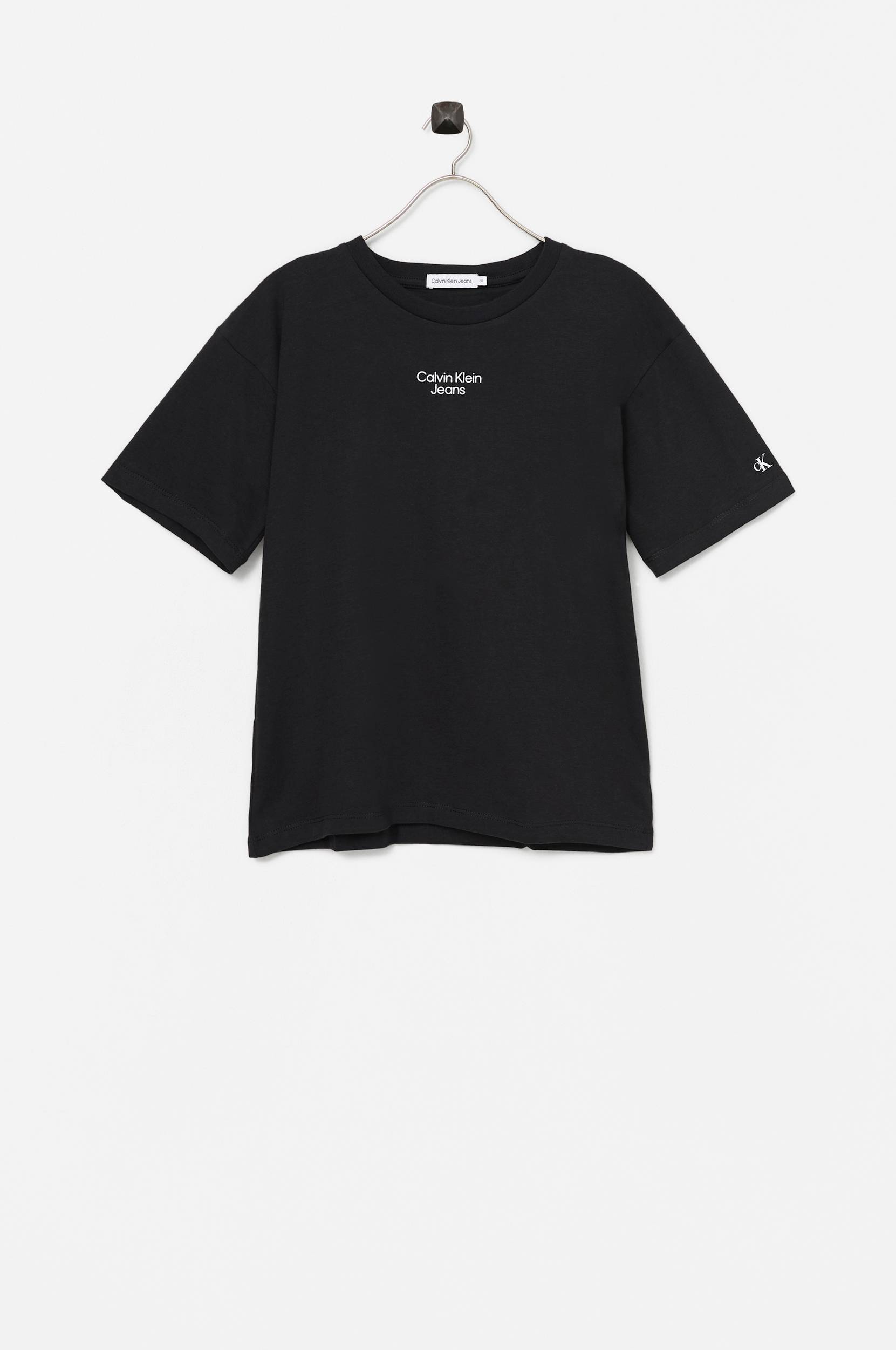 Calvin Klein - T-Shirt Stack Logo Relaxed T-Shirt - Sort - 164