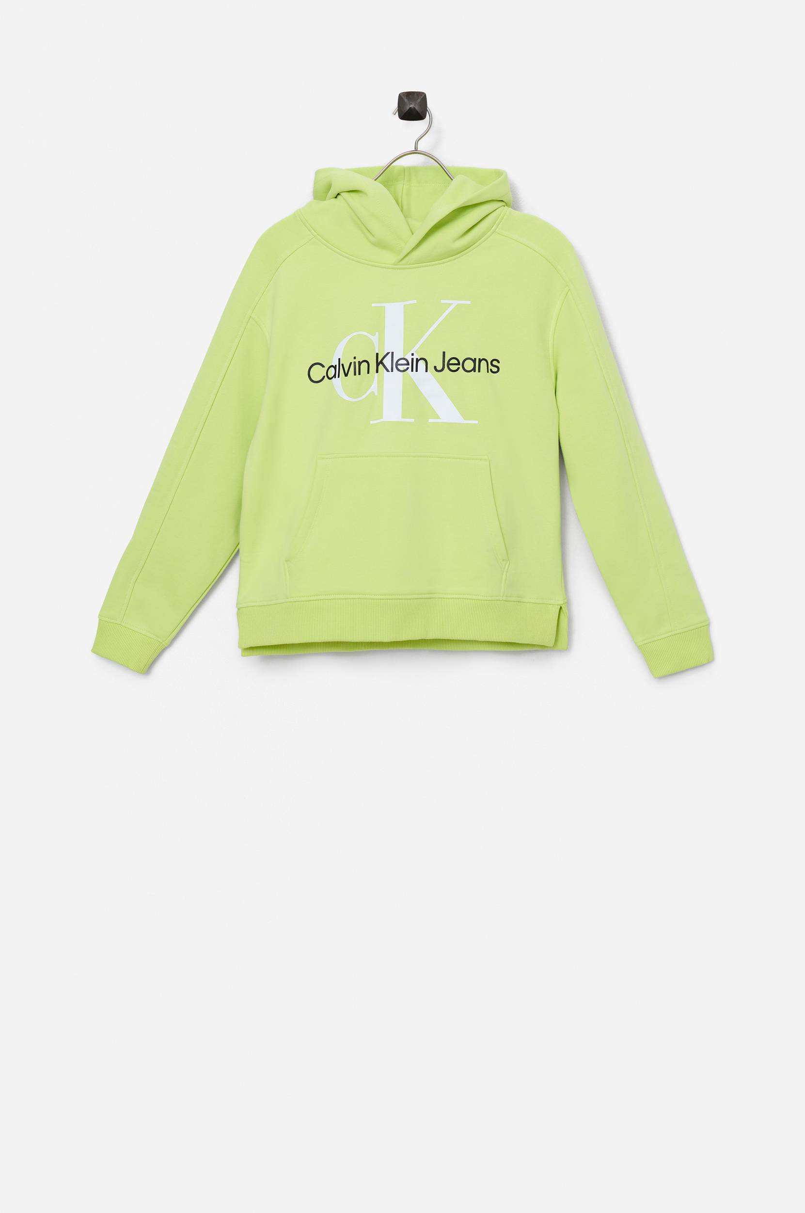 Calvin Klein - Hættetrøje Reflective Monogram Hoodie - Gul - 140 - Hætte sweat - Tøj til børn