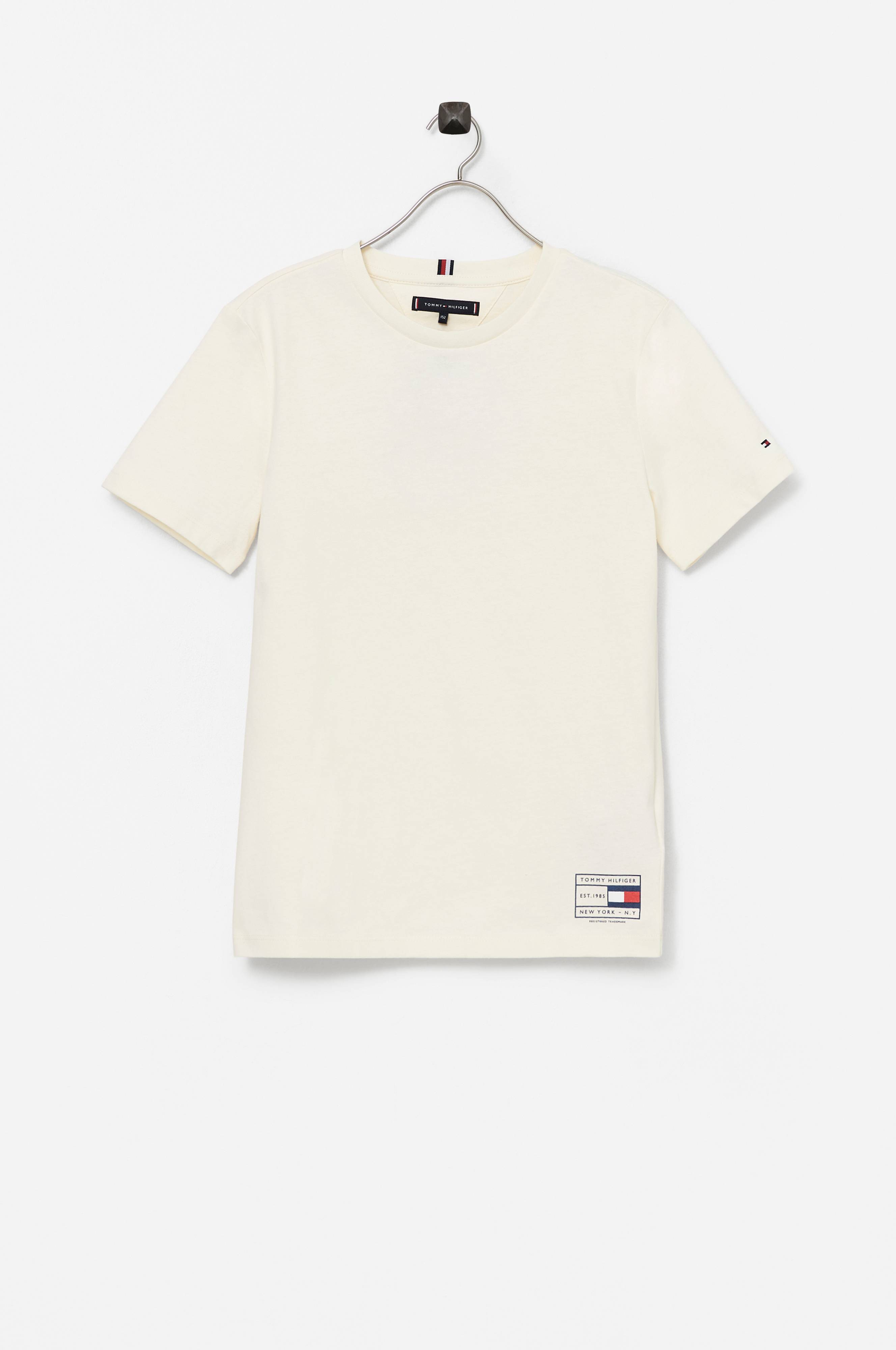 Tommy Hilfiger T Shirt Natural Dye Tee S S Vit T Shirts