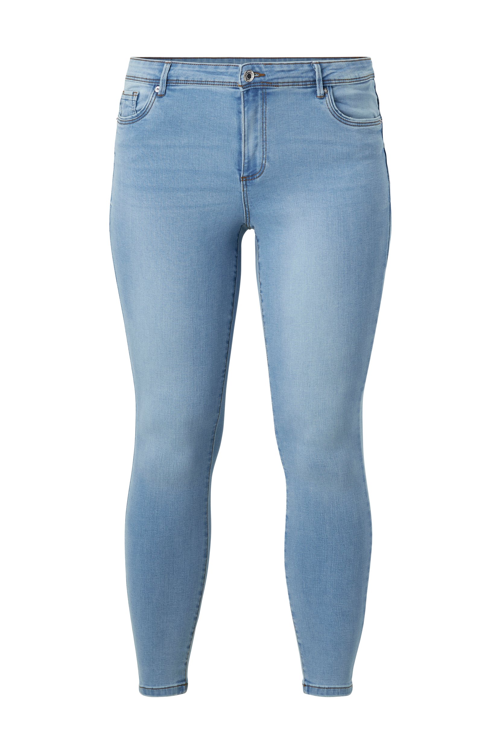 Vero Moda Curve - Jeans vmTanya MR S Piping VI352 GA Curve - Blå - W50/L32