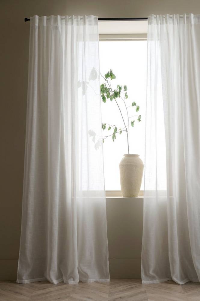 Gardin med multibånd Lara 2-pk
