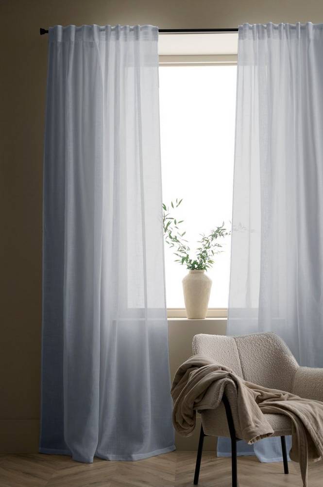 Gardin med multibånd Lara 2-pk