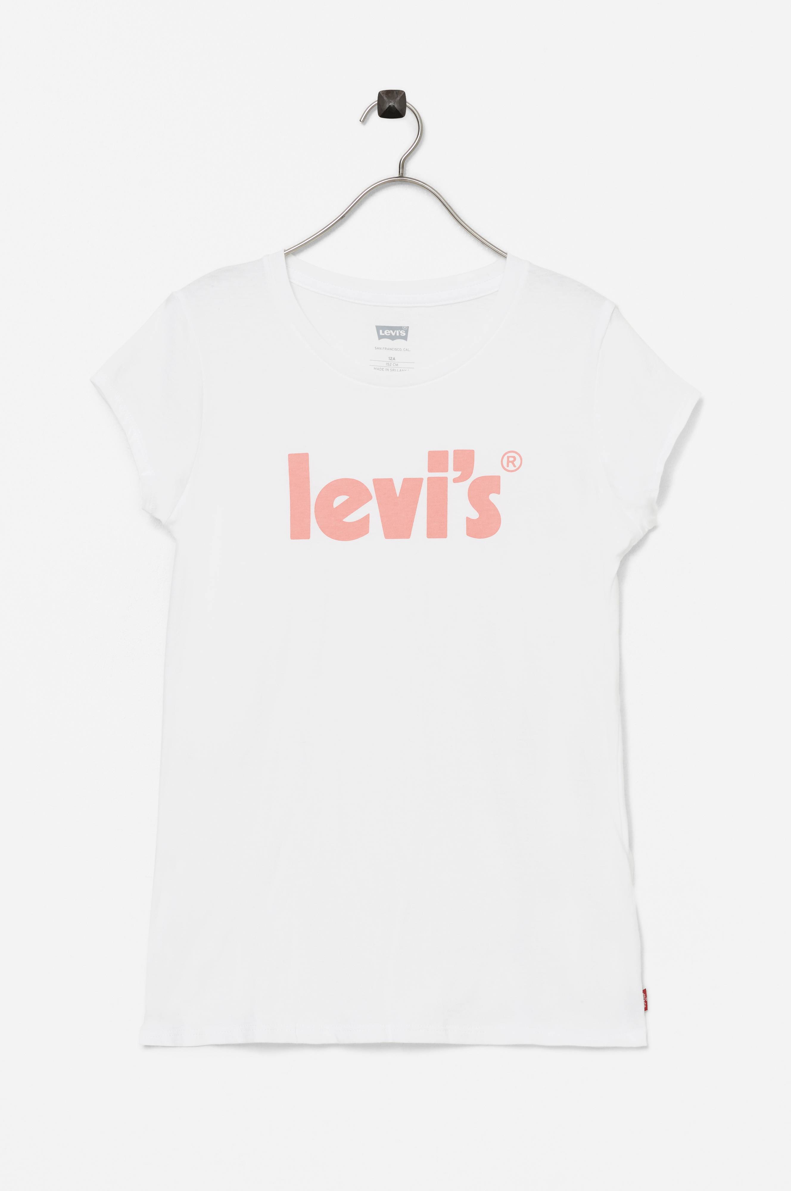 T-Shirt Levi's Basic Con Poster Per Bambine - Cotone 100%, Taglie 2-8 Anni