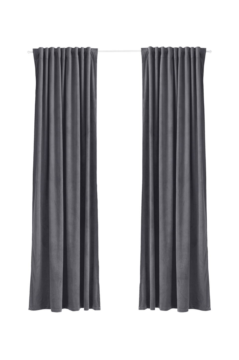 Ellos Home Multibandslängd Nora i sammet 2-pack, grå från Ellos Home, bild 2