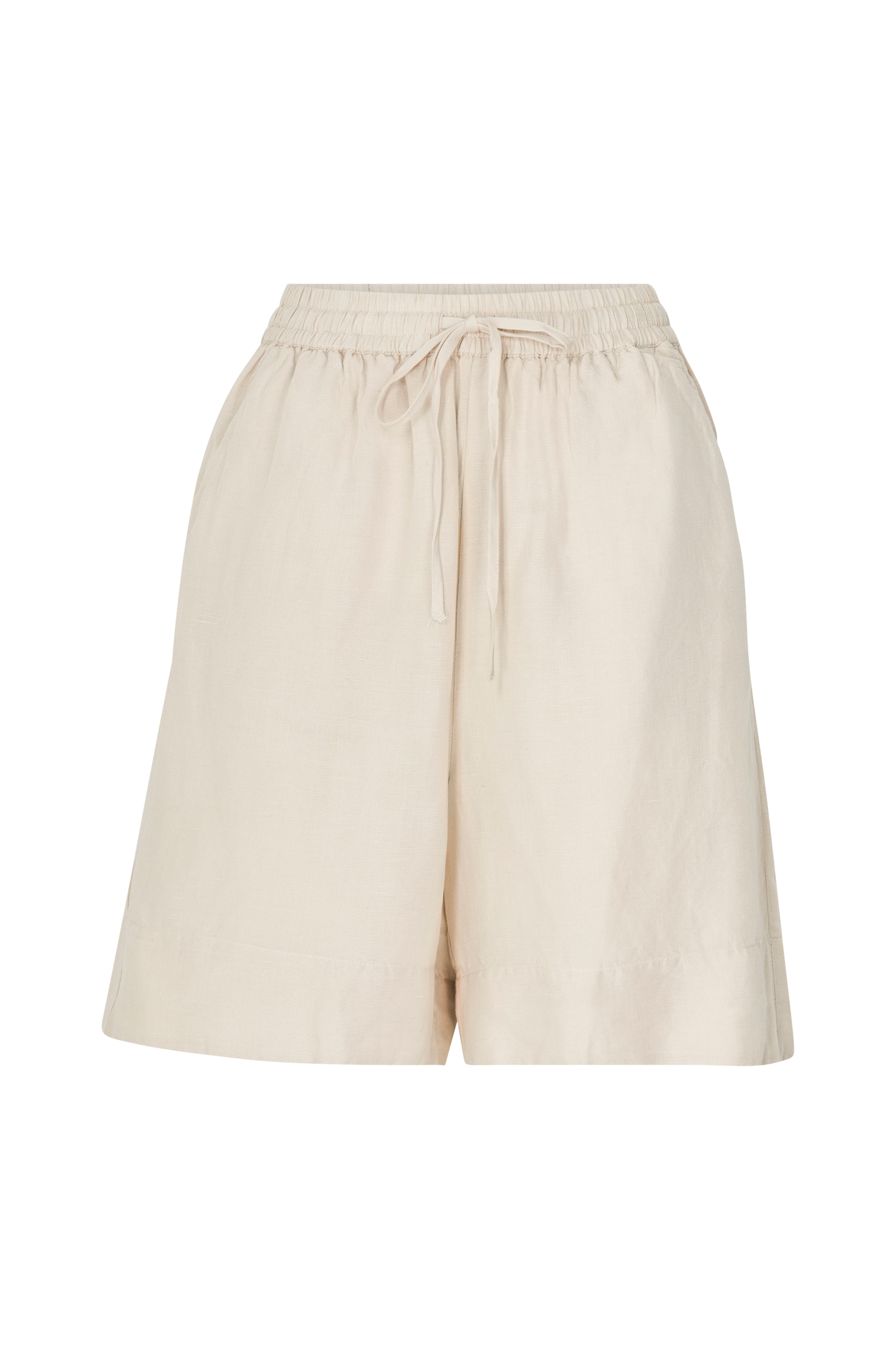Selected FEMME - Shorts slfLena HW Shorts W - Beige - 34