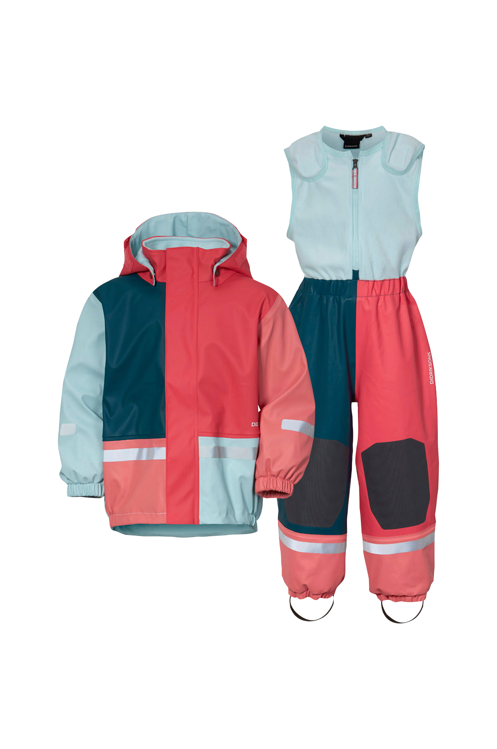 Didriksons - Regnsæt Boardman Mlt KD Set3 - Rosa - 128 Regntøj - Tøj til børn (29146279)