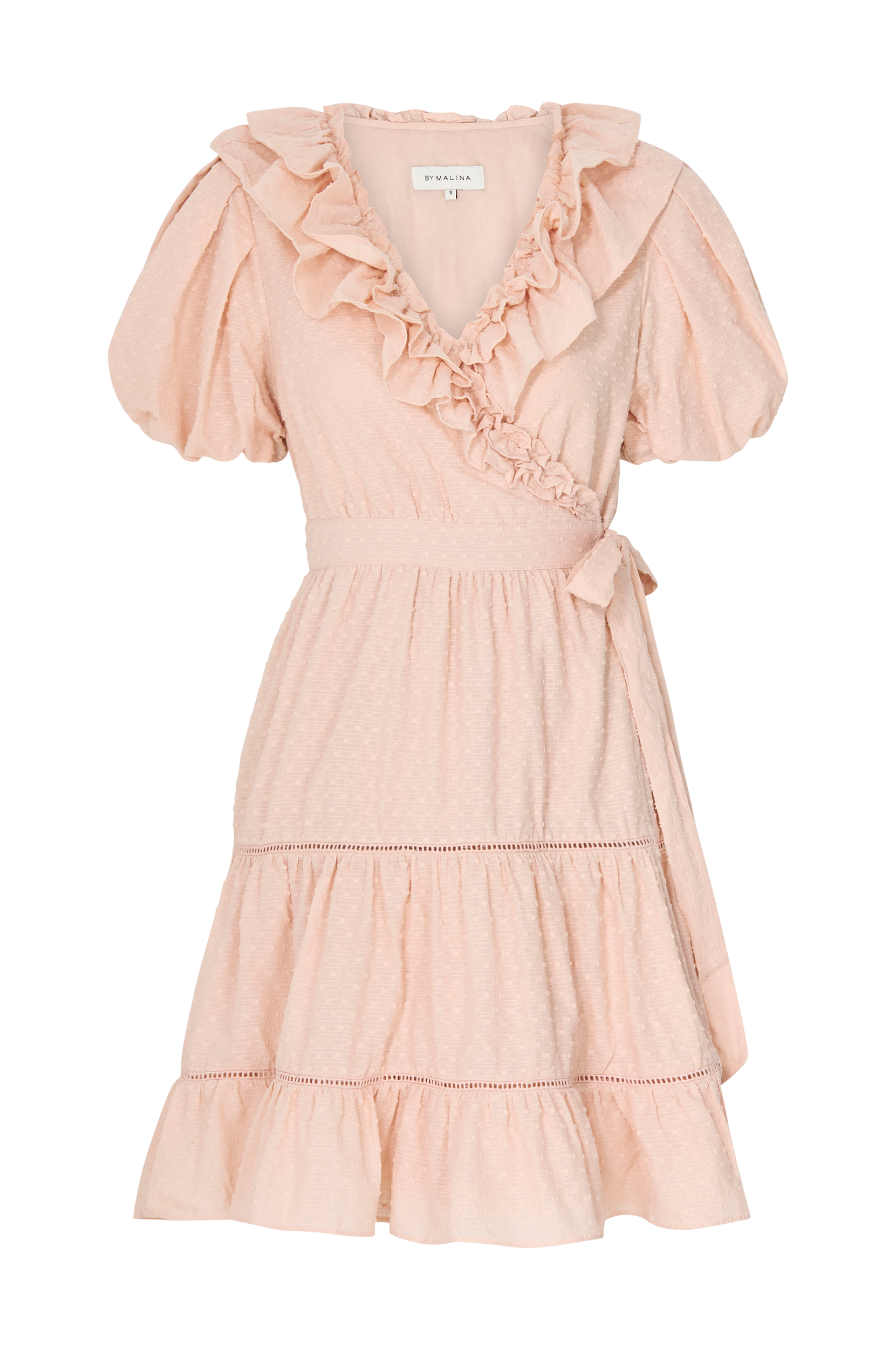 By Malina - Slå-om kjole Clemence Dress - Rosa - 36