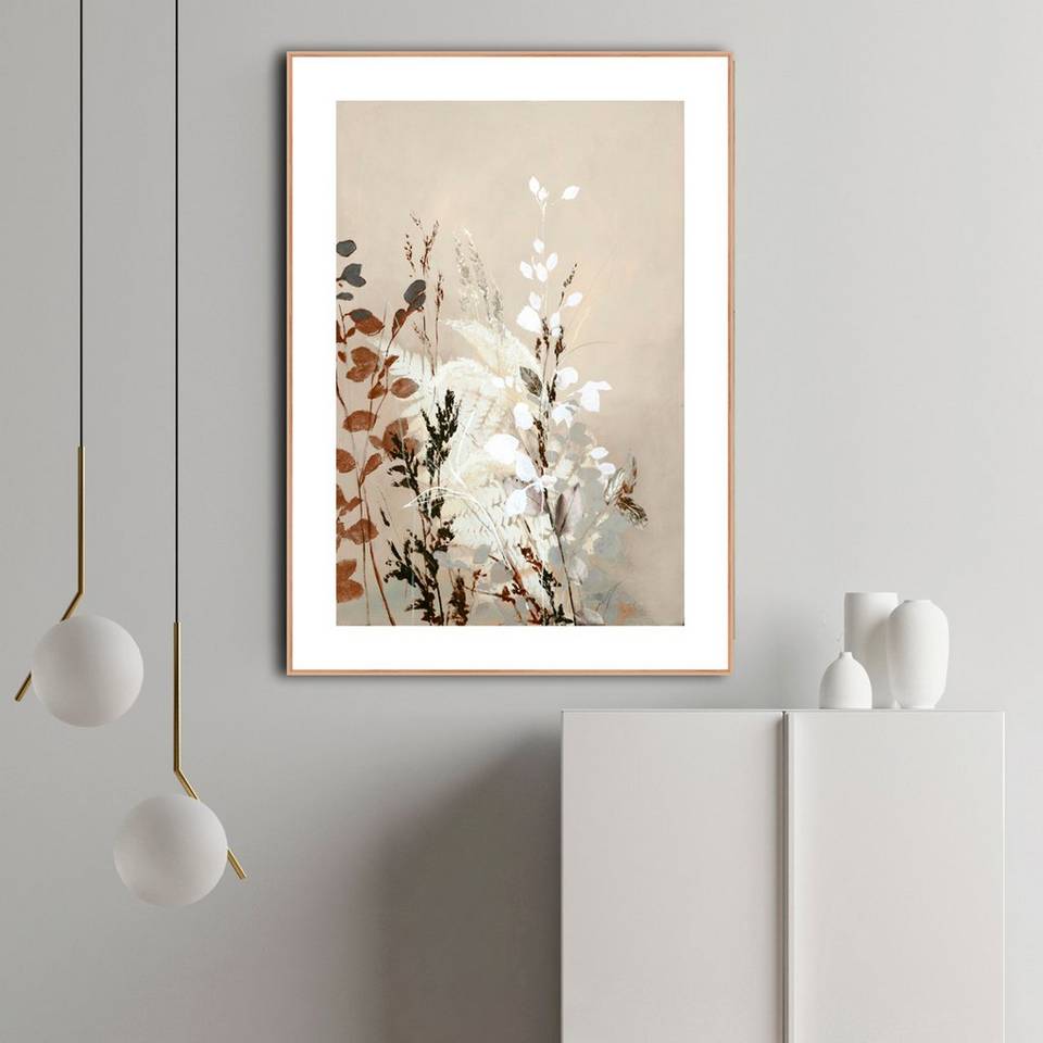 Malerifabrikken Poster Light Leaves 8, beige från Malerifabrikken, bild 2