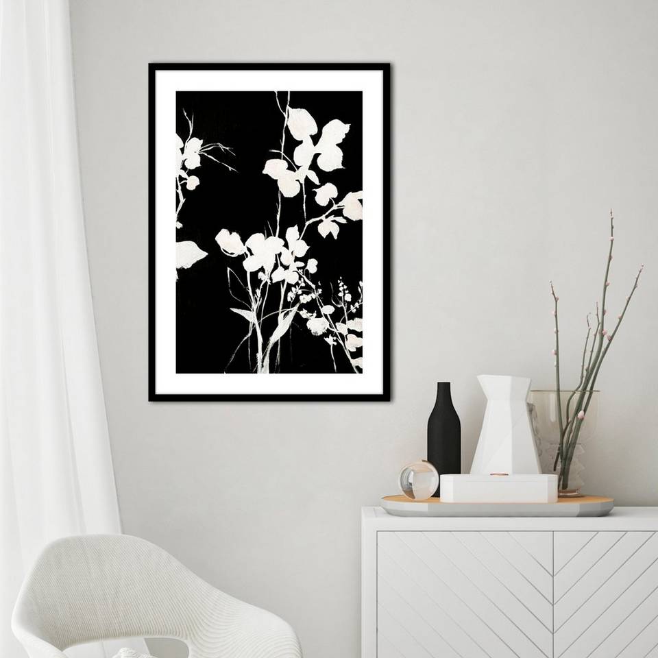 Malerifabrikken Poster Silhouet Leaves 1, svart från Malerifabrikken, bild 2