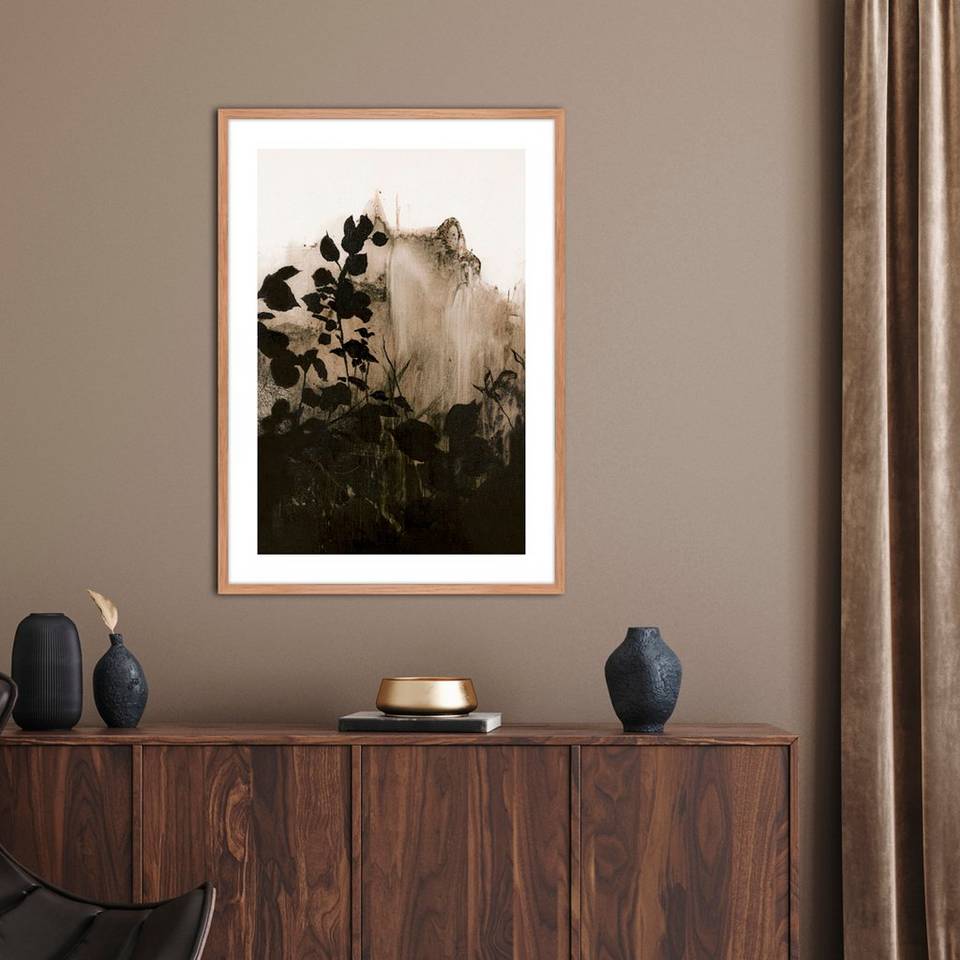Malerifabrikken Poster Silhouet Leaves 2, svart från Malerifabrikken, bild 2