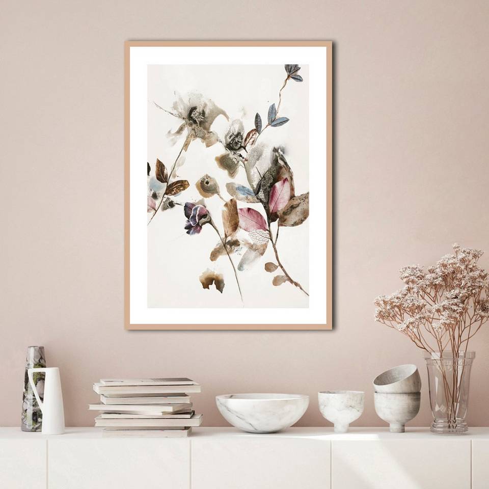 Malerifabrikken Poster Playing Flower 2, beige från Malerifabrikken, bild 2