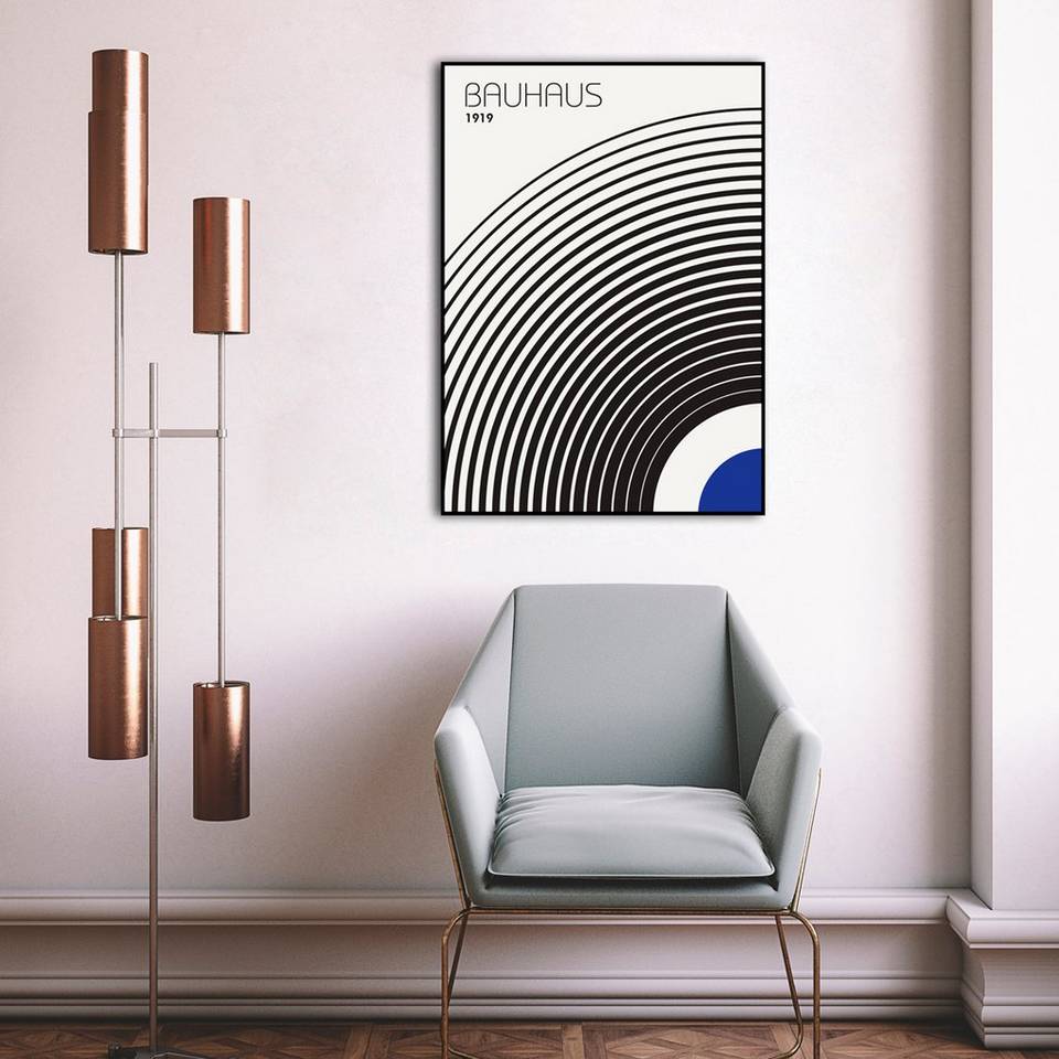 Malerifabrikken Poster Bauhaus 4, blå från Malerifabrikken, bild 2