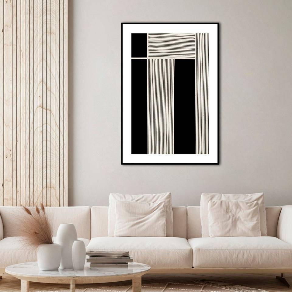 Malerifabrikken Poster Ribbing 2, beige från Malerifabrikken, bild 2