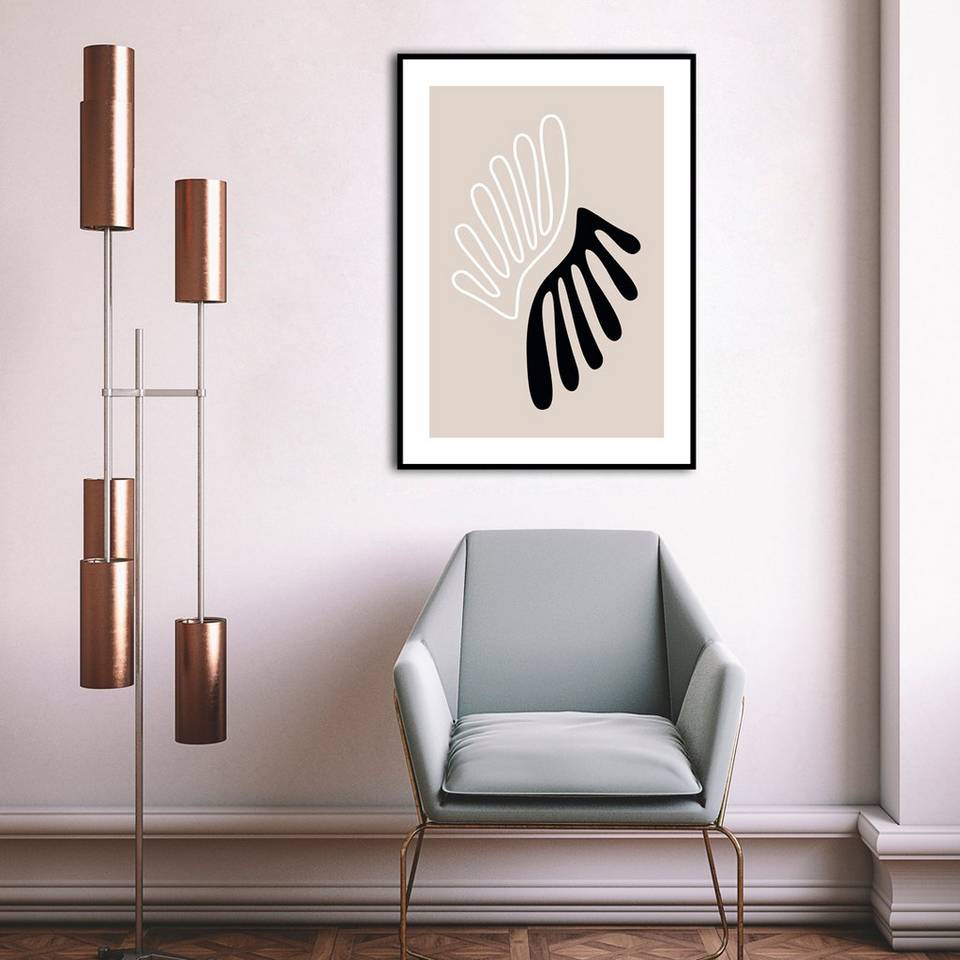 Malerifabrikken Poster The Leaf, beige från Malerifabrikken, bild 2