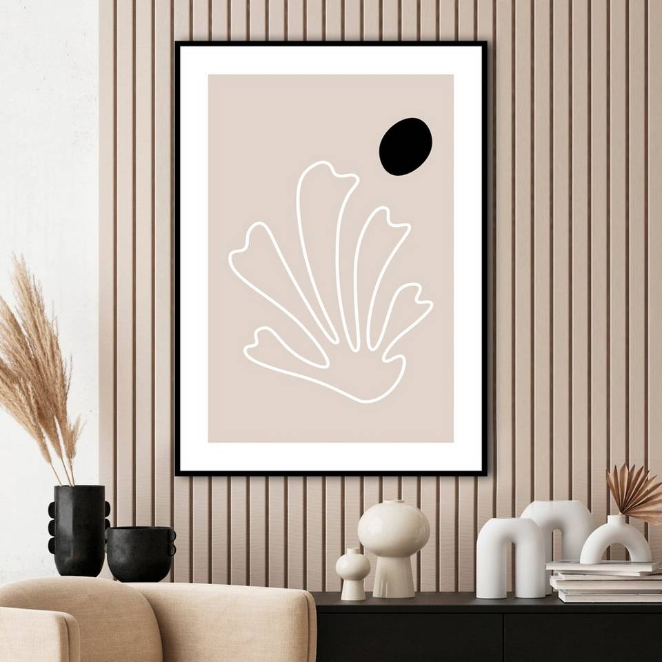 Malerifabrikken Poster The Leaf 2, beige från Malerifabrikken, bild 2