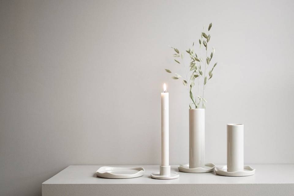 DBKD Vas Wave Vase small, beige från DBKD, bild 2